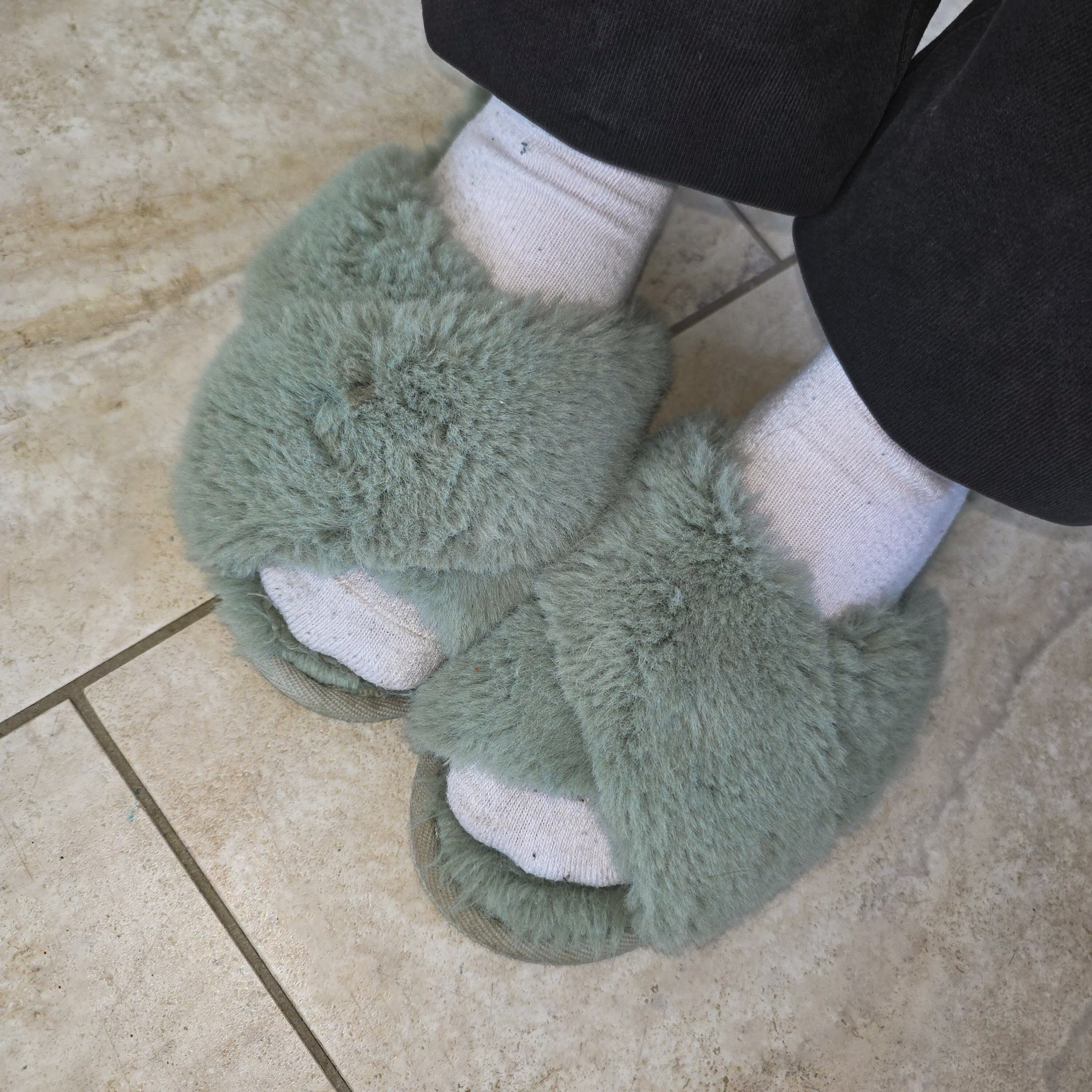 Mint Green Slippers