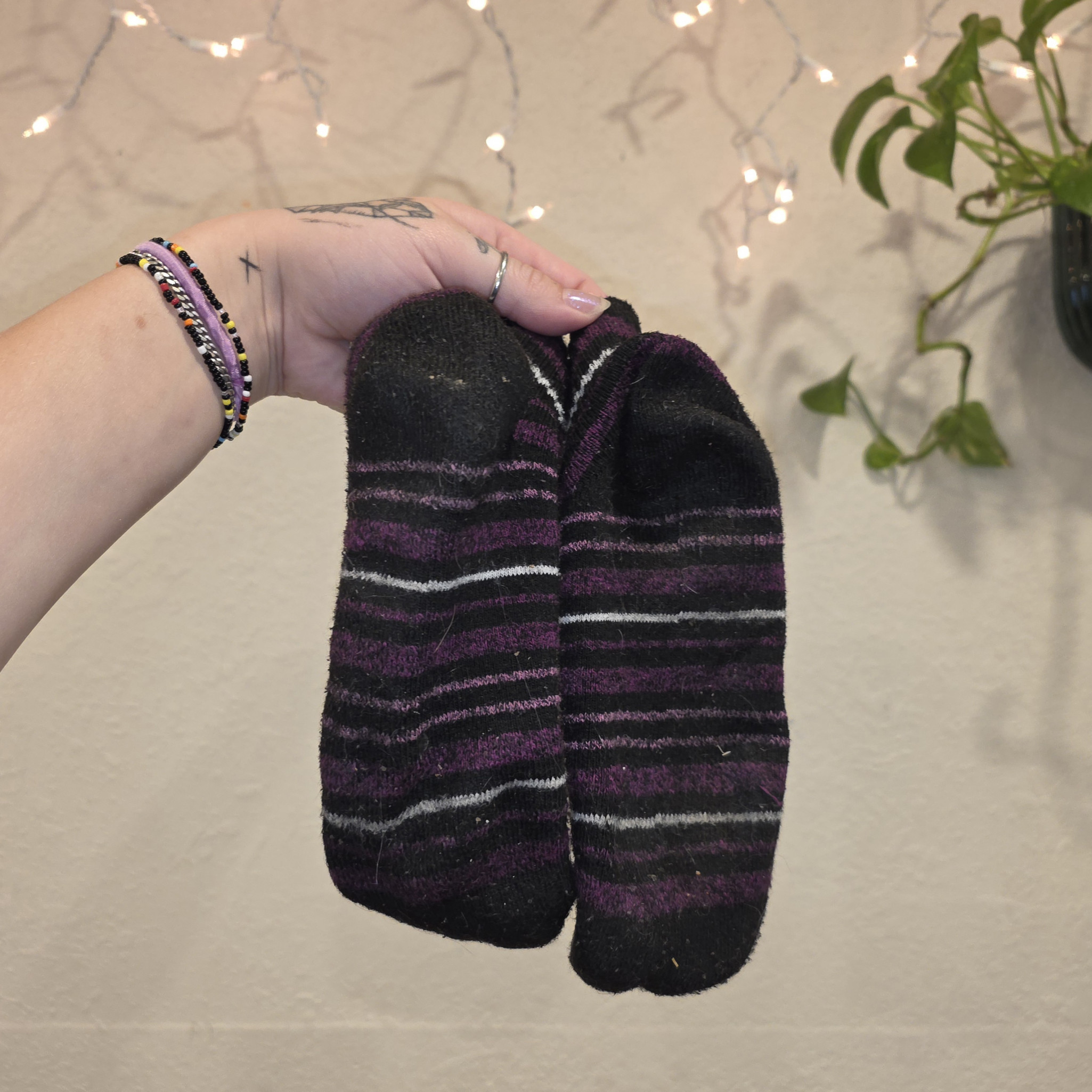 Thick Striped Ankle Socks