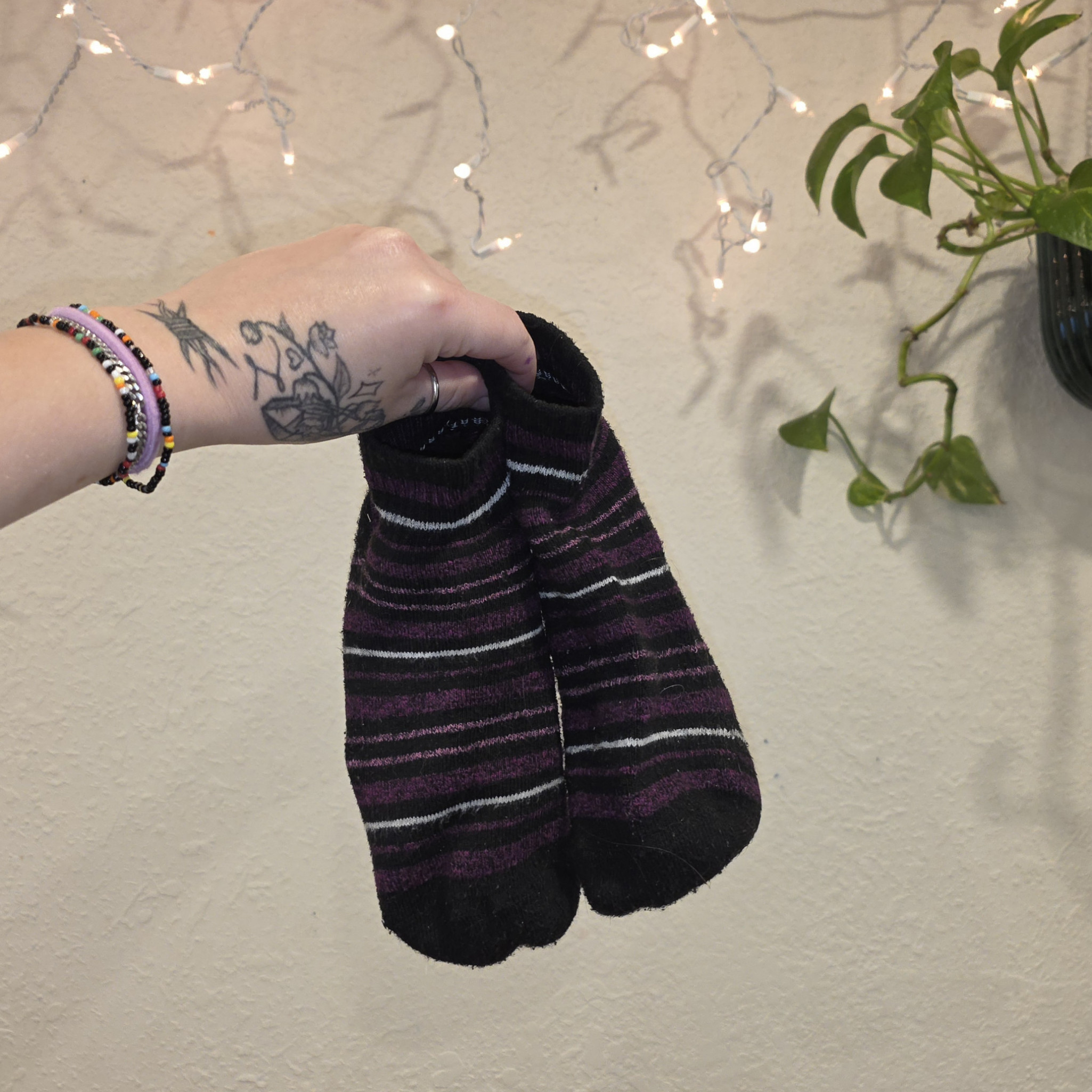Thick Striped Ankle Socks