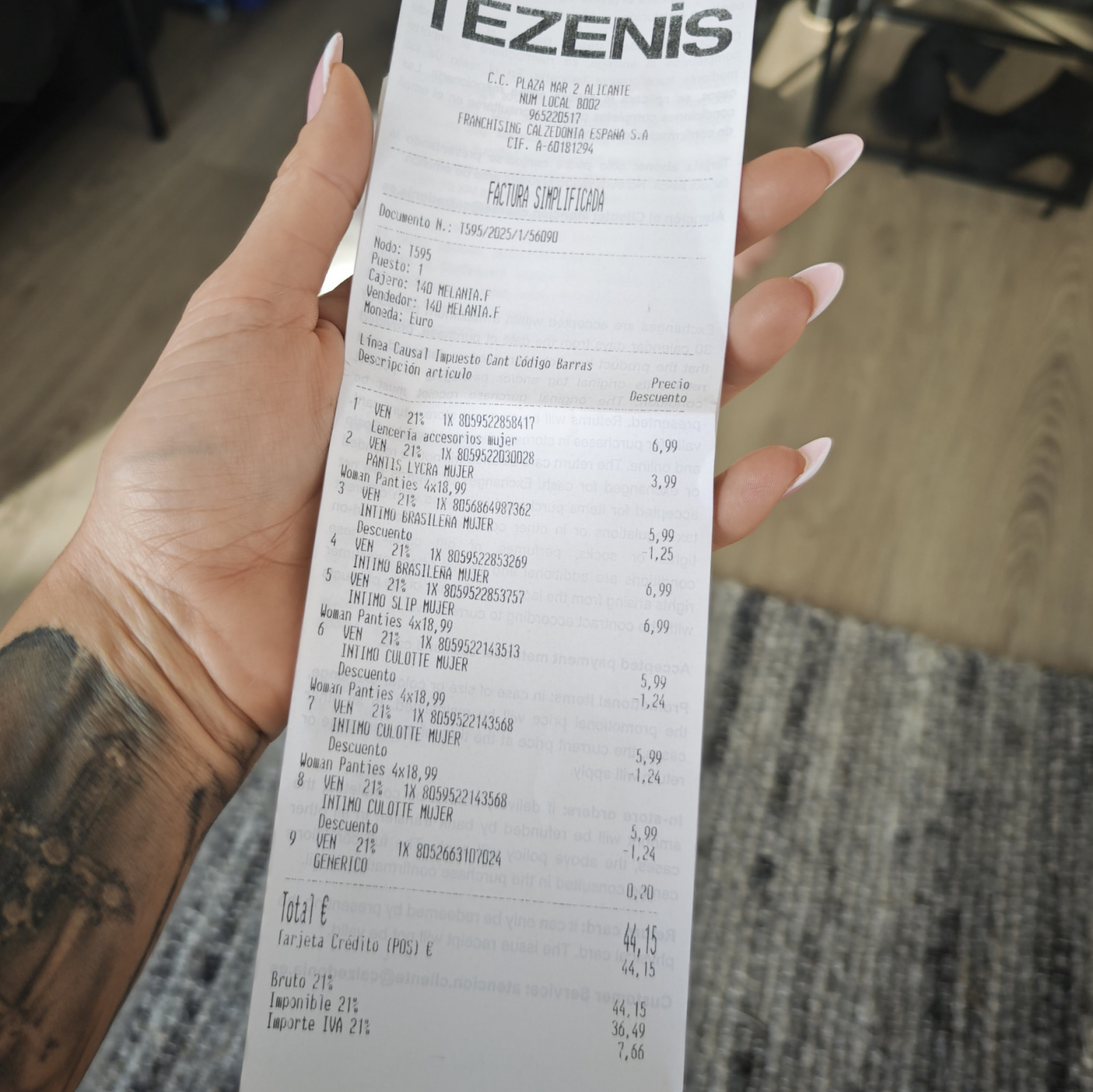 Pay for my shopping bills tights panties and makeup