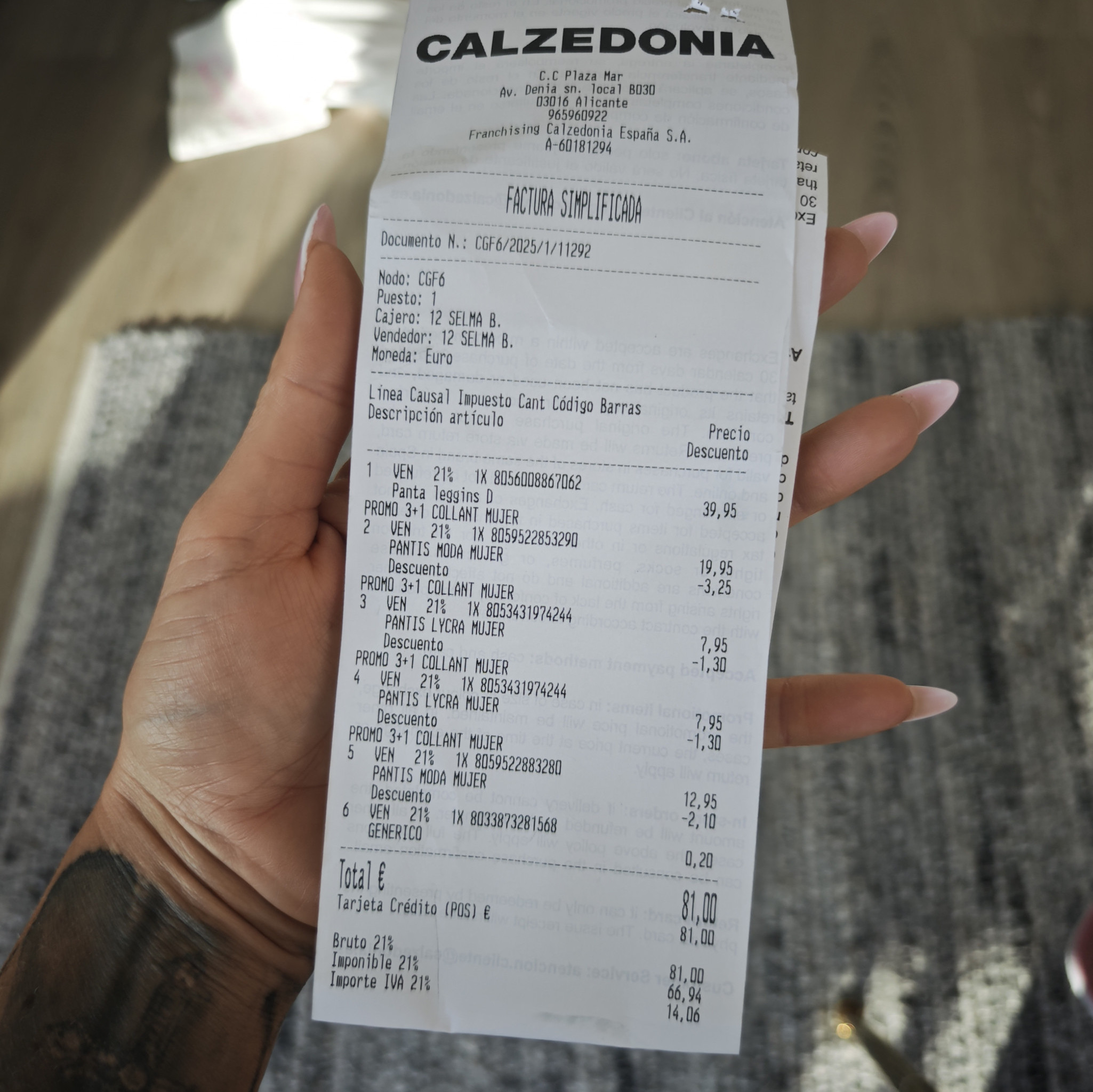 Pay for my shopping bills tights panties and makeup