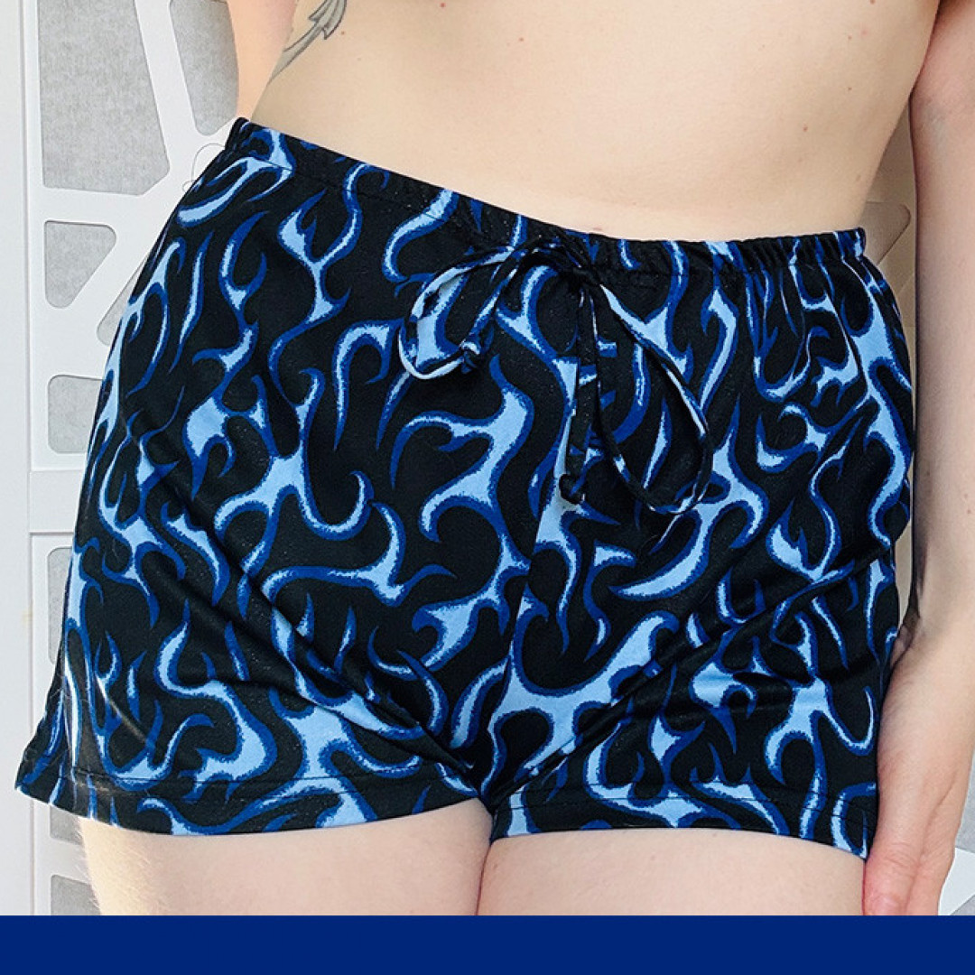 Blue Flame Shorts