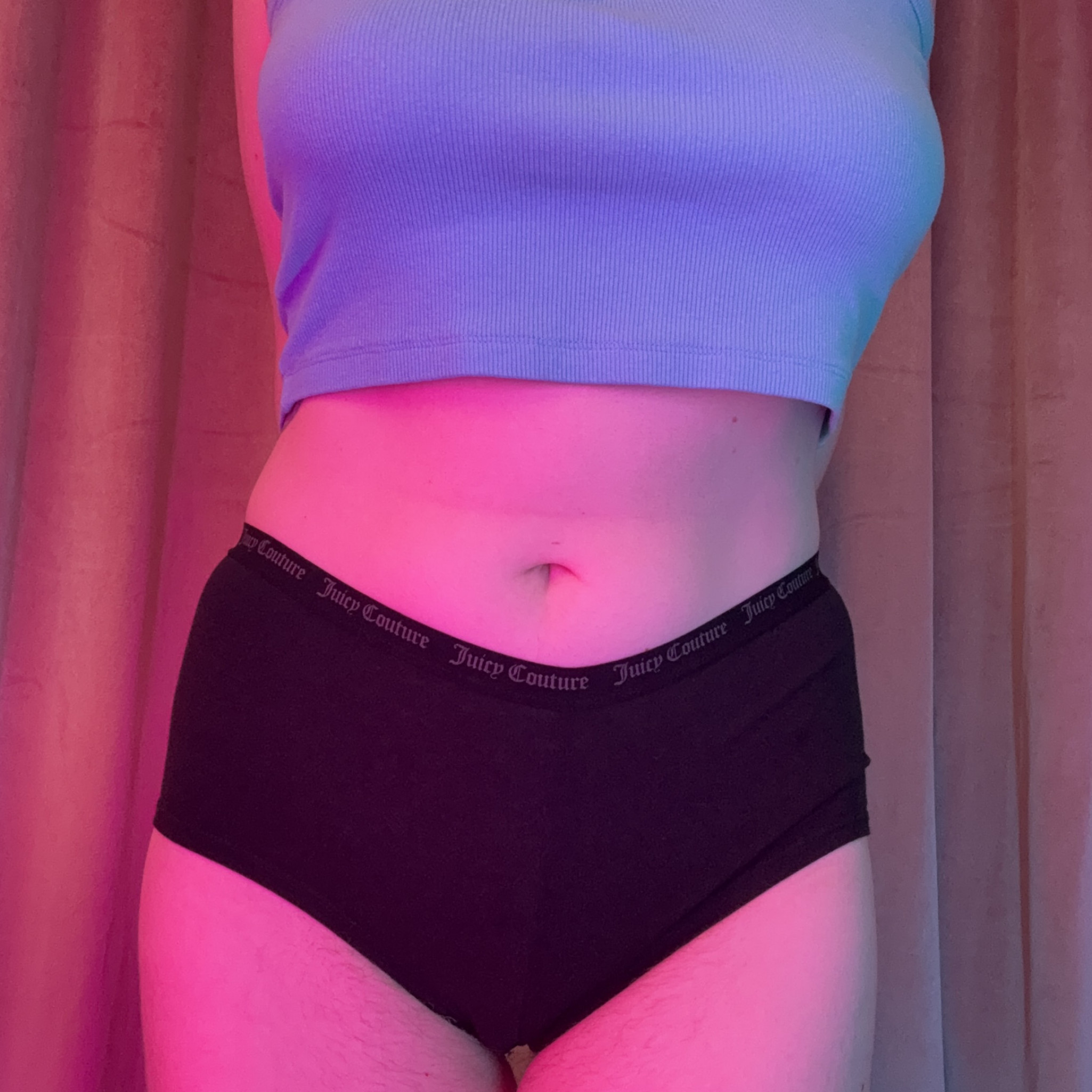 Black Juicy Couture Boy Shorts