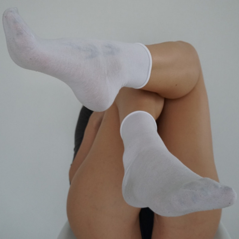 White thin socks
