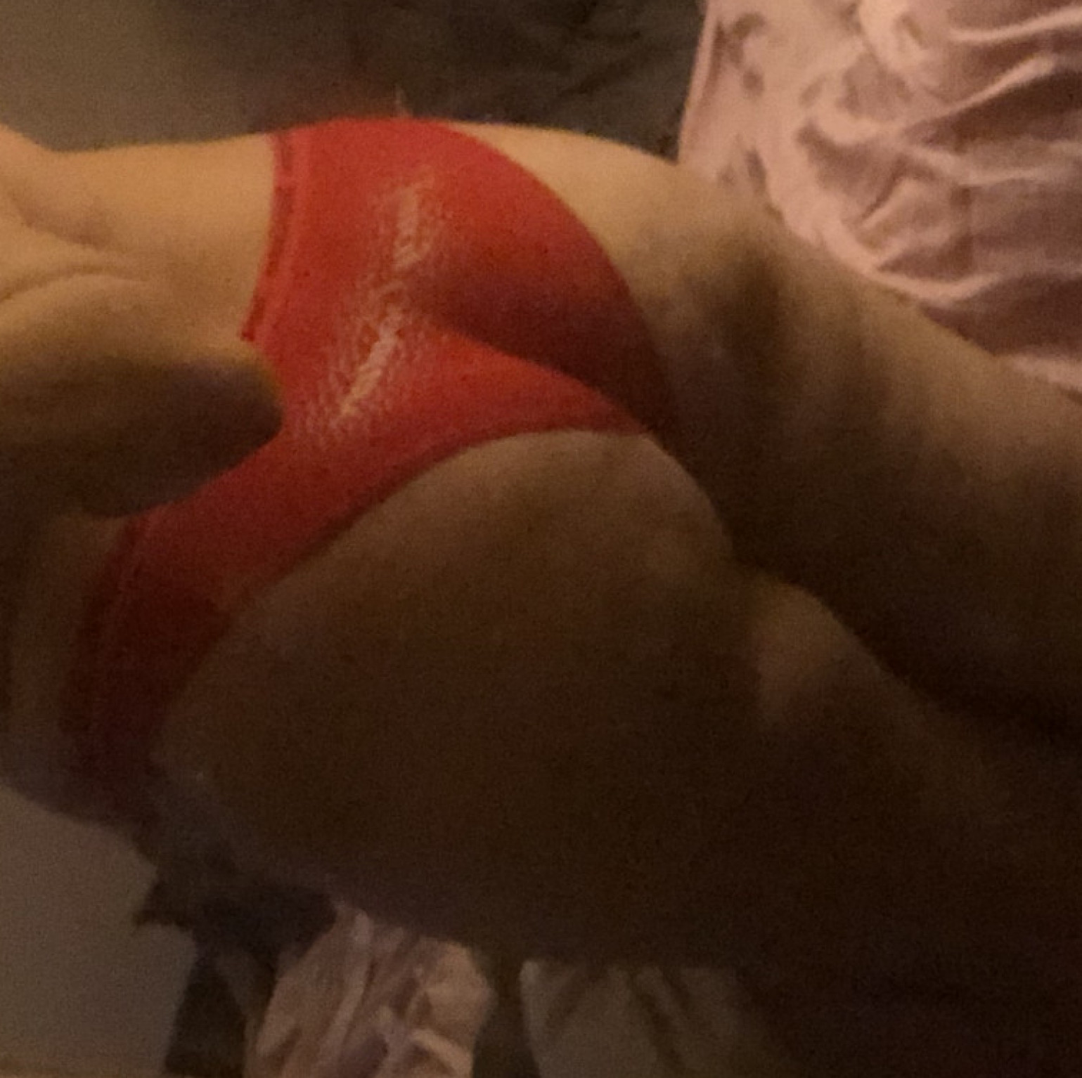 Red juicy panties with juicy written on the butt