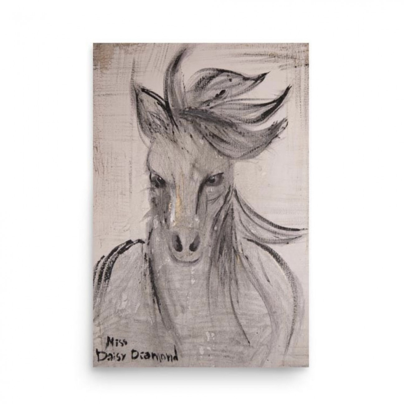 Raw Power Abstract Fluid Expression Poster