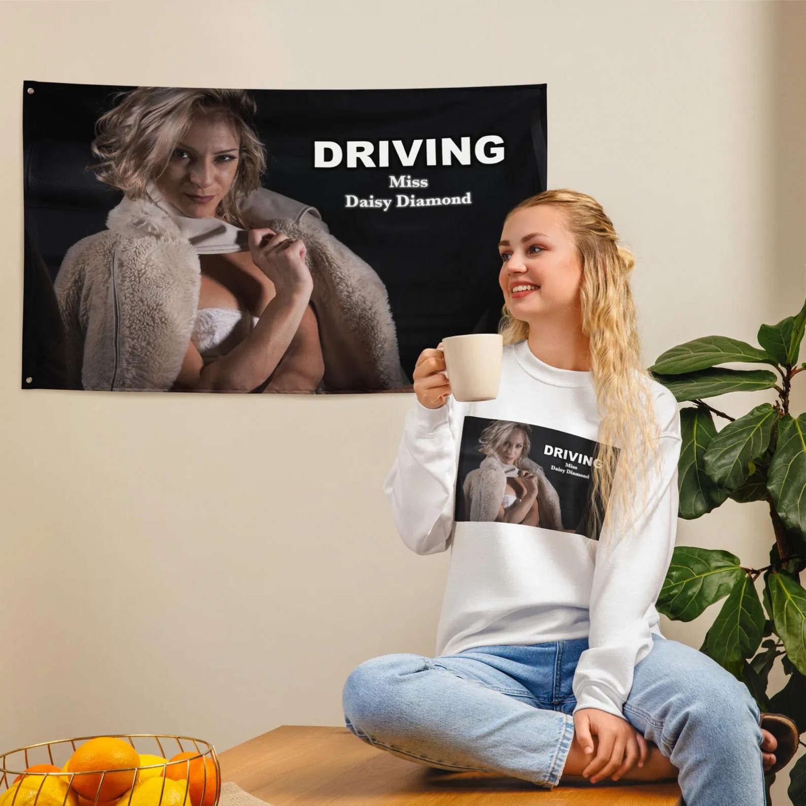 Flag Driving Miss Daisy Diamond