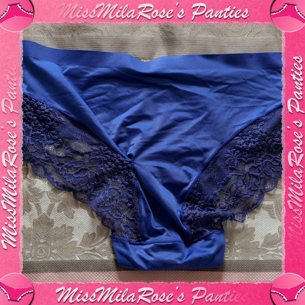 Silky Blue Laced Panty