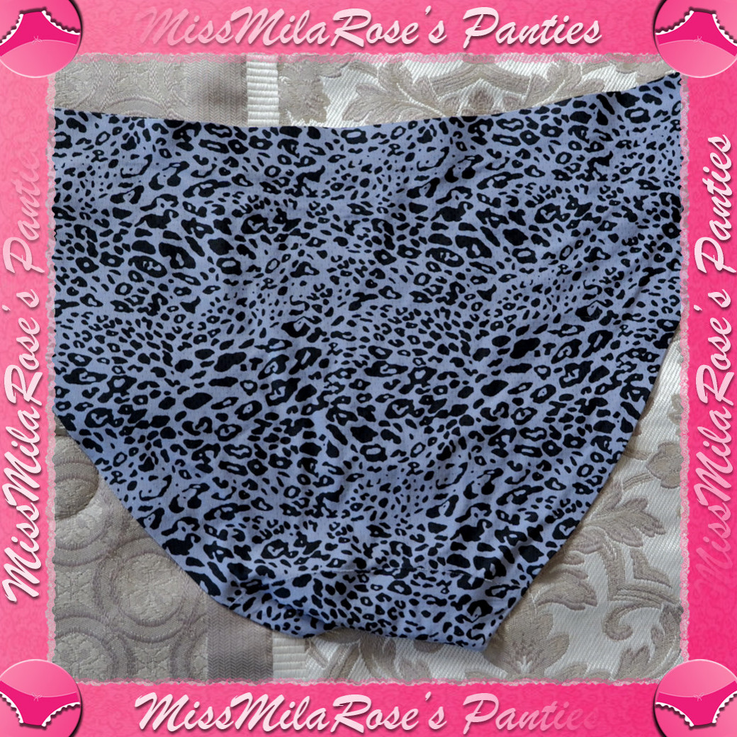 Blue Cheetah Print Panty
