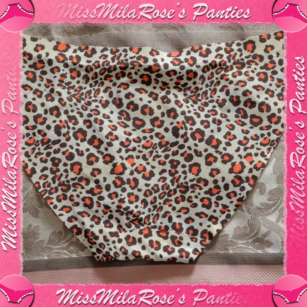Orange Cheetah Print Panty