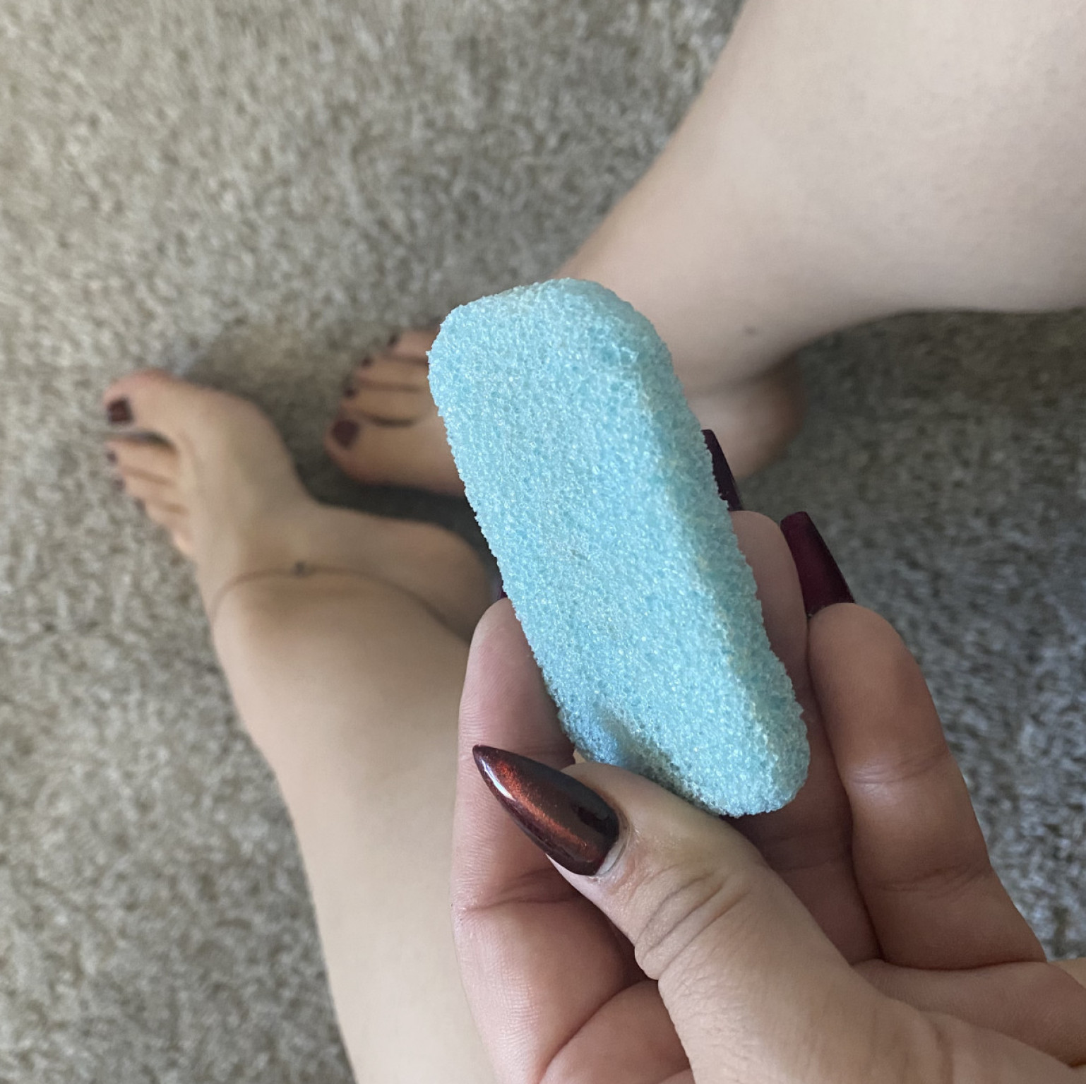 Used pumice stone