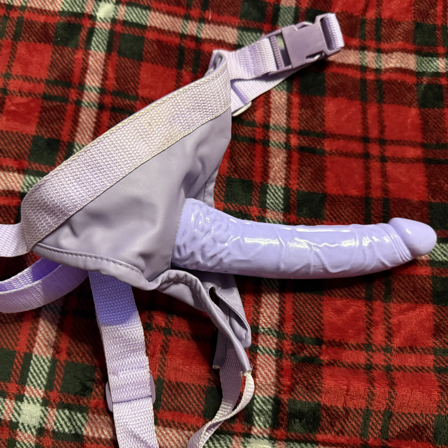 Purple Strapon Dildo