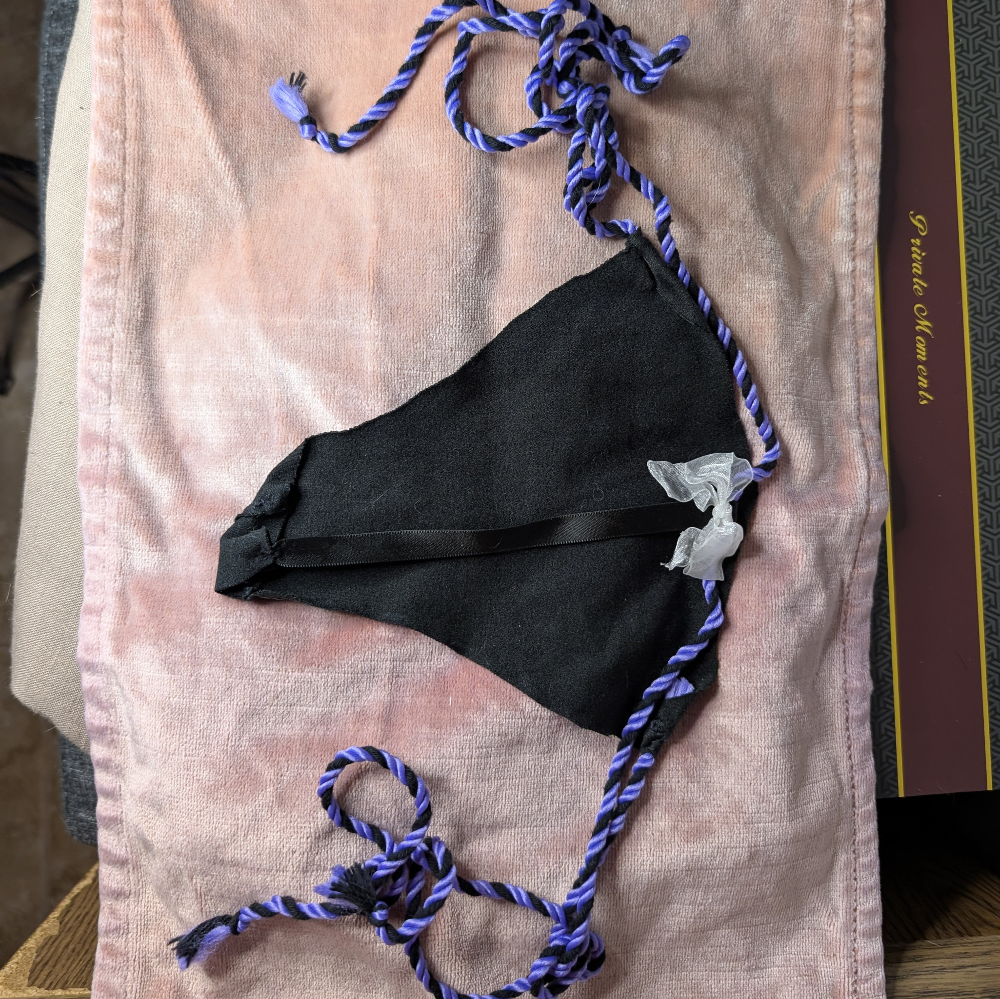 Handmade G String Thong with adjustable side ties