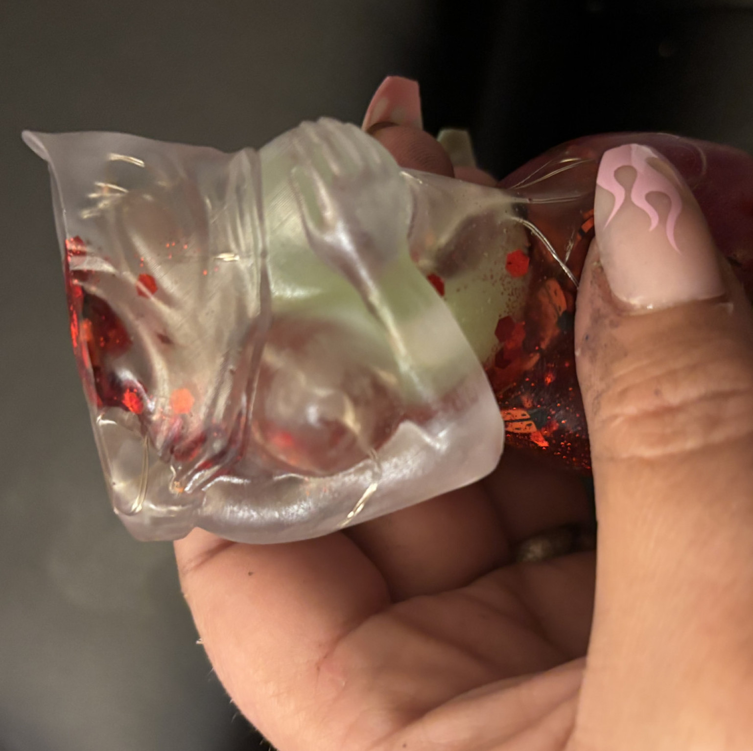 Red, resin bust and ass