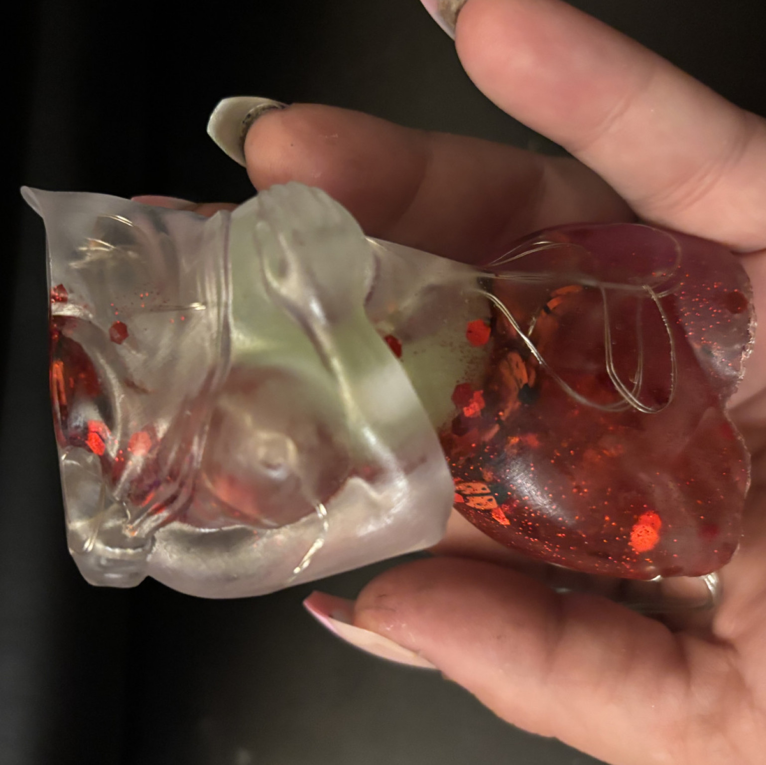 Red, resin bust and ass