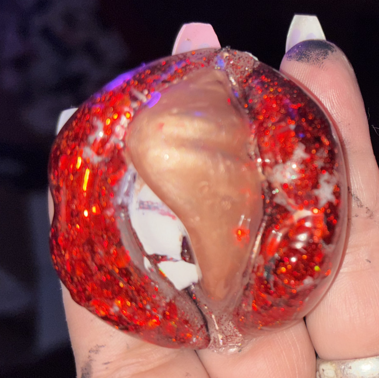 Sexy vampire resin keychain