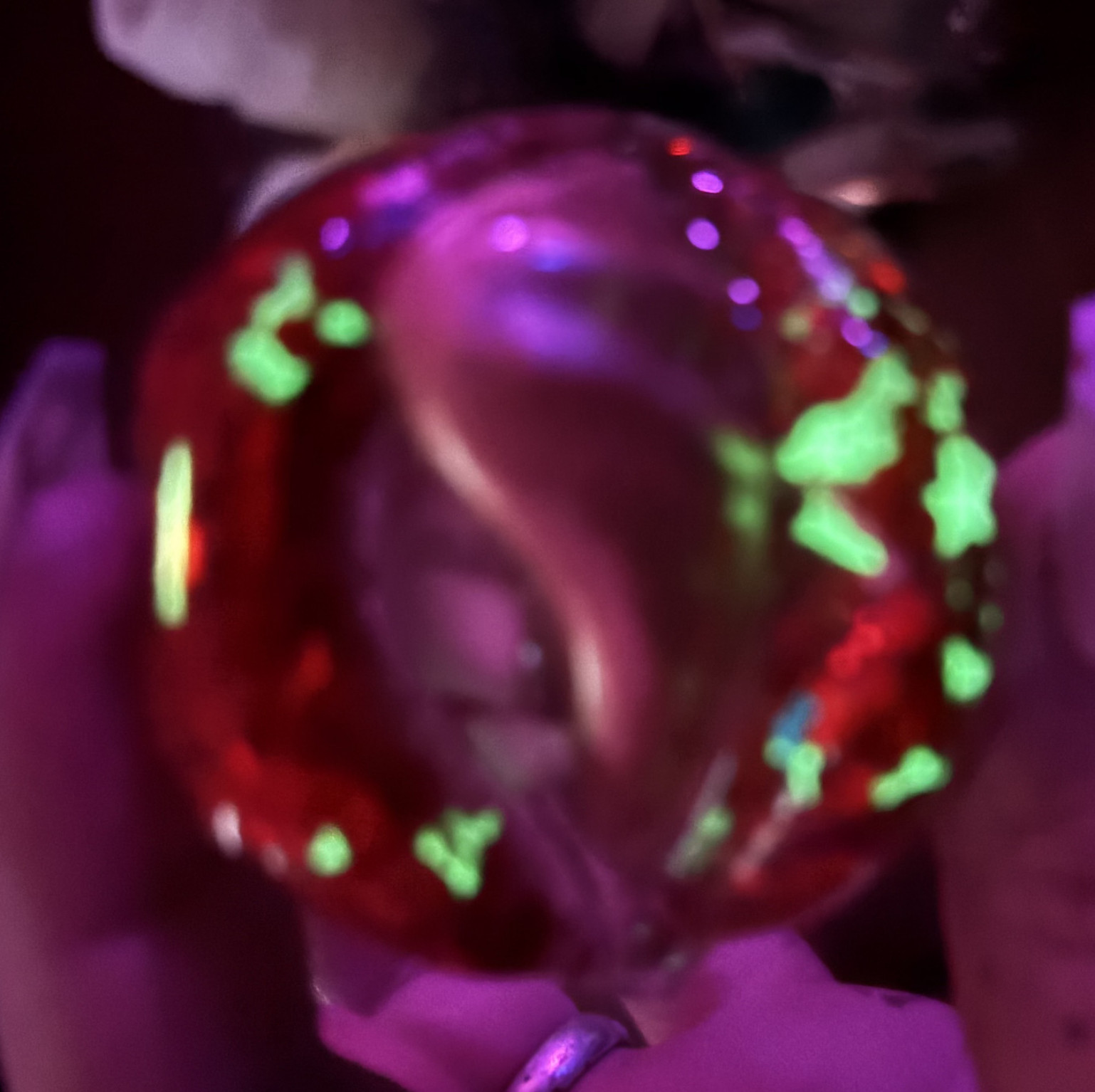 Sexy vampire resin keychain