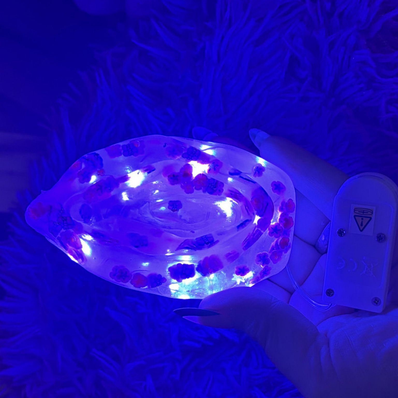 Light up, resin vagina