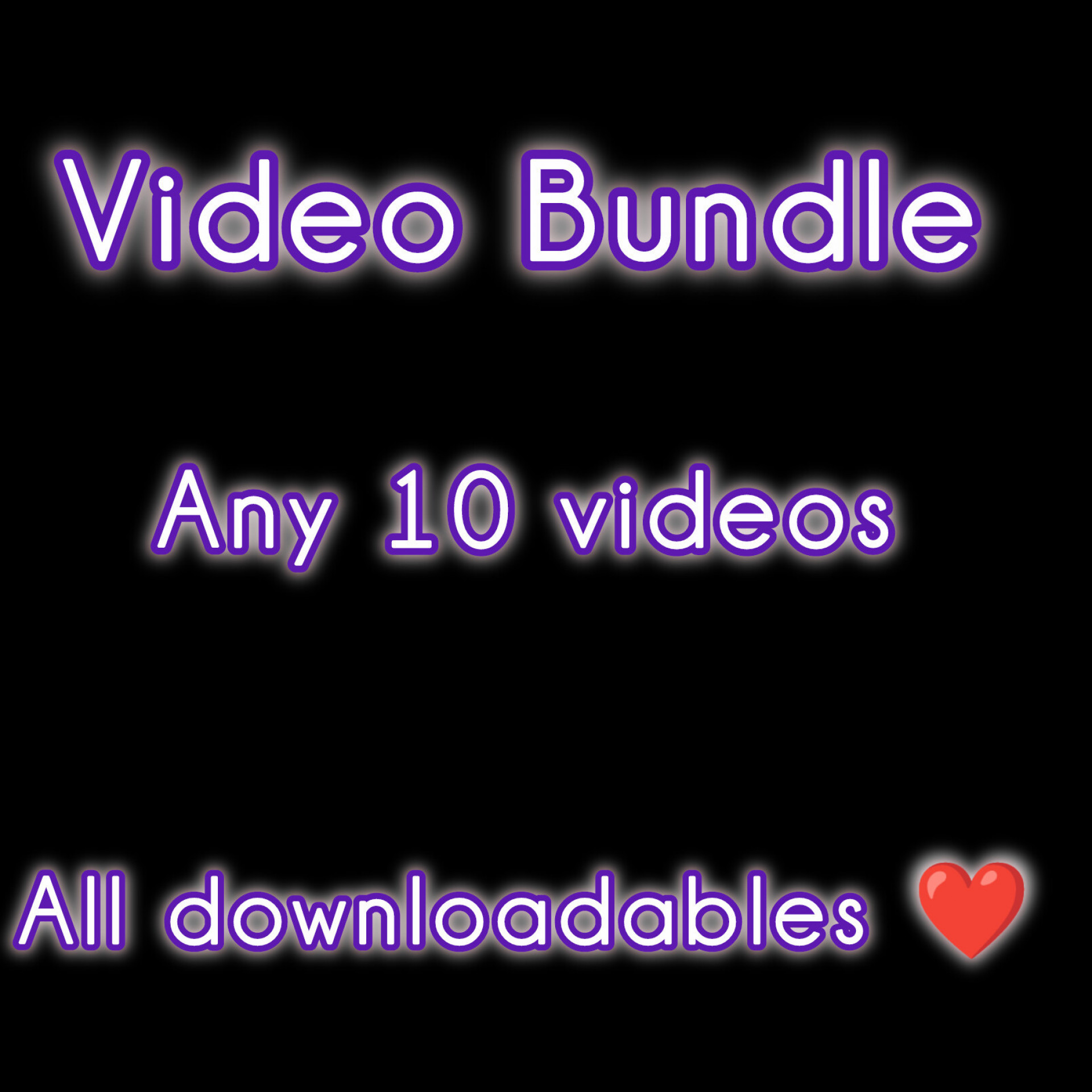 Video Bundle: 10 videos