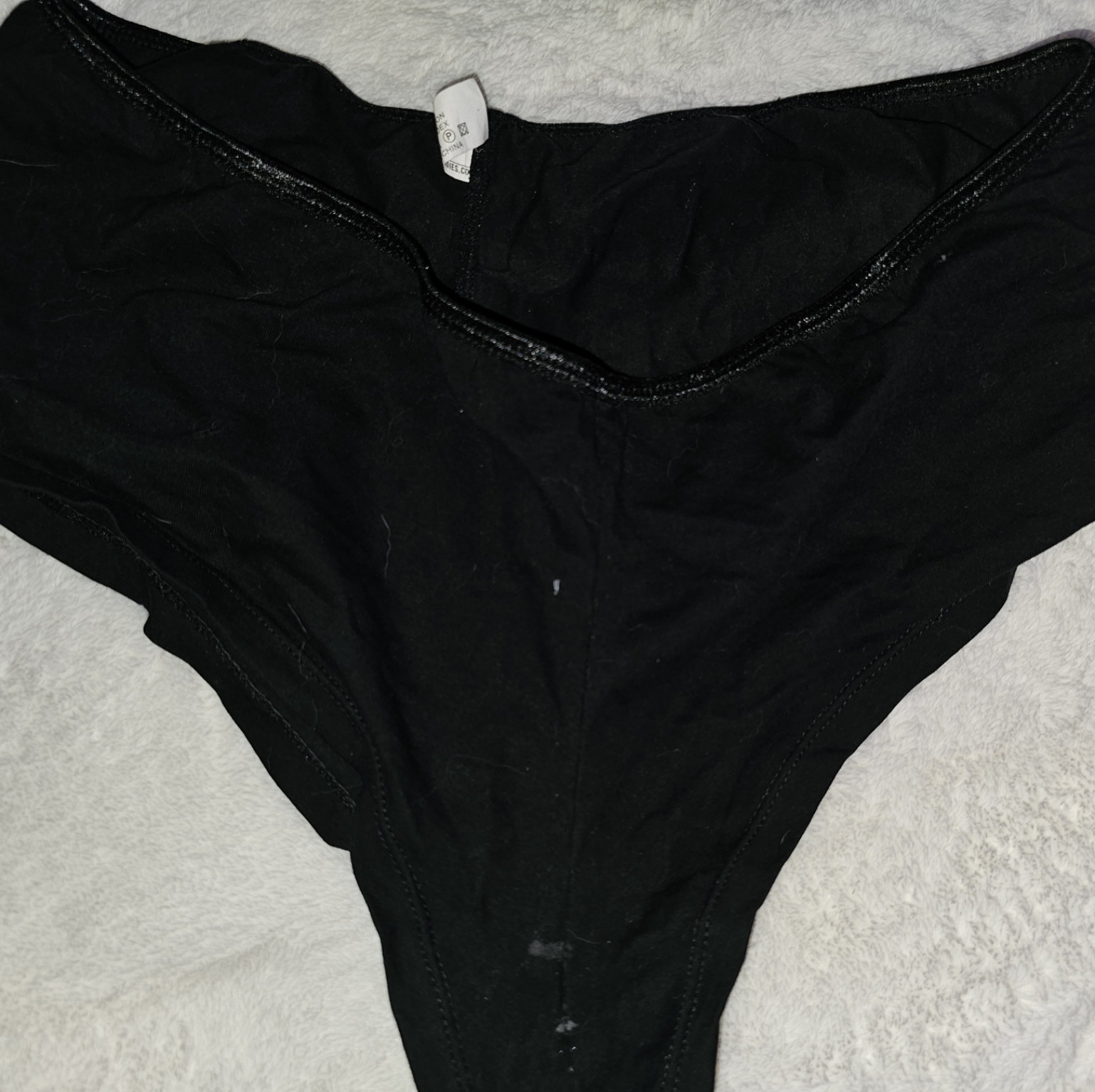 Naughty message black boyshorts