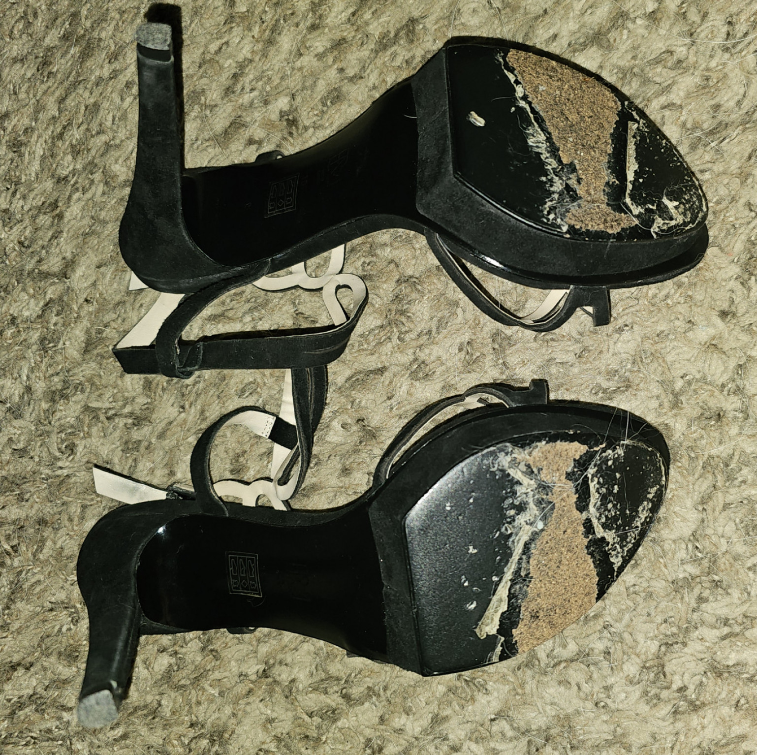 Sexy Black Strappy Formal High Heels