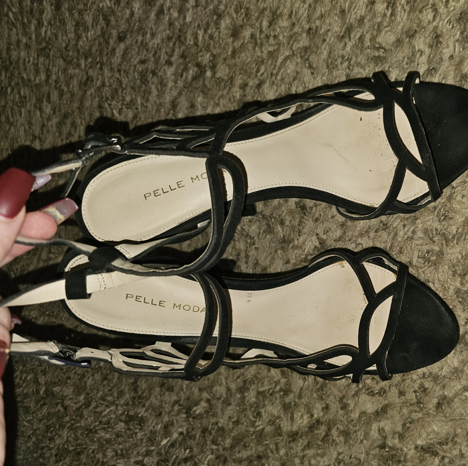 Sexy Black Strappy Formal High Heels