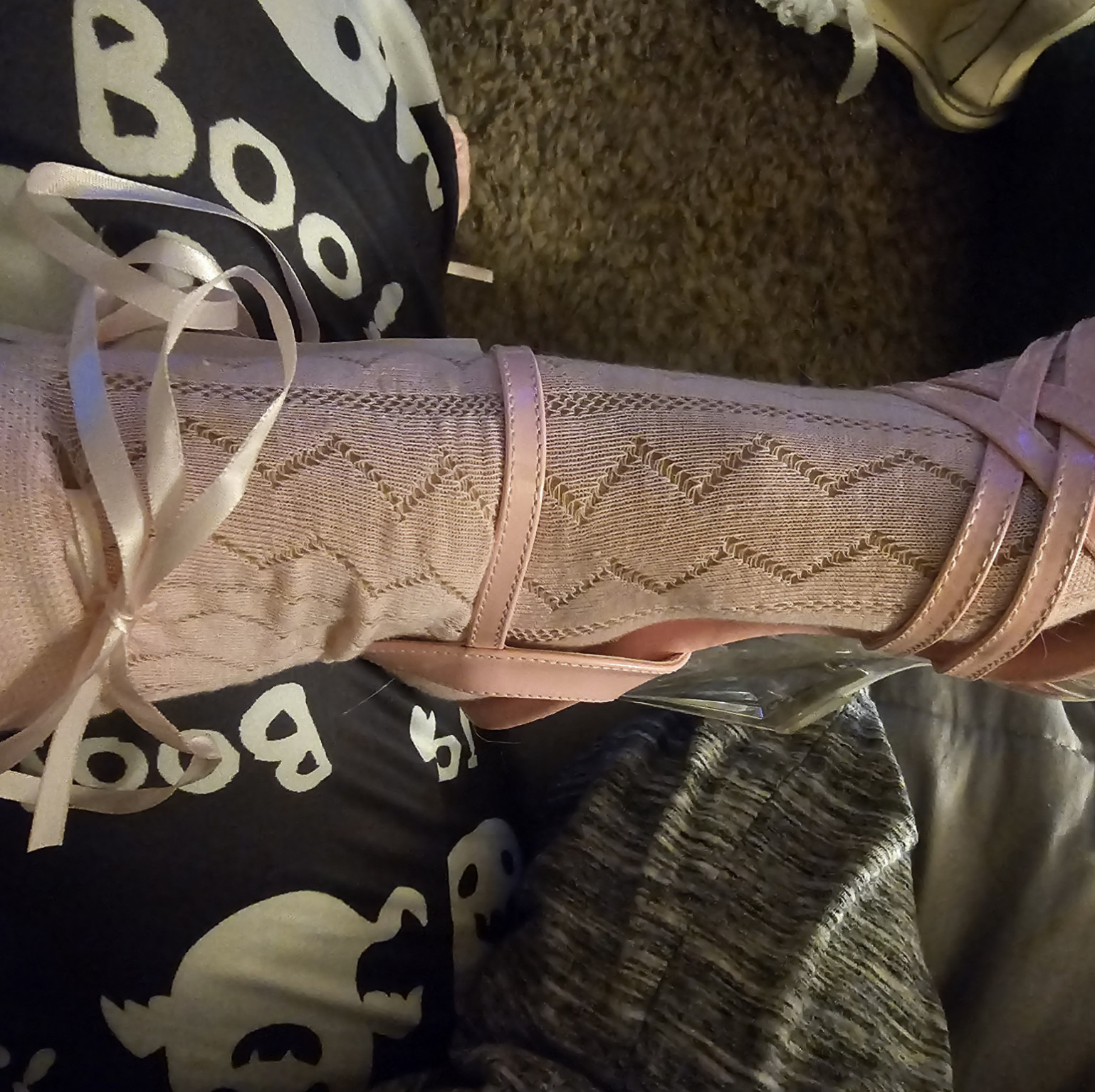 Pink Kawaii Bow Socks