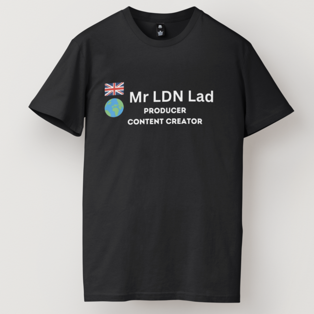 Mr LDN Lad T Shirt Unisex Black