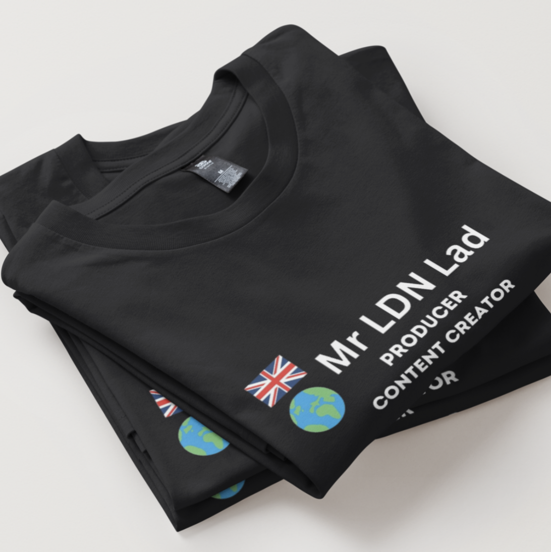 Mr LDN Lad T Shirt Unisex Black