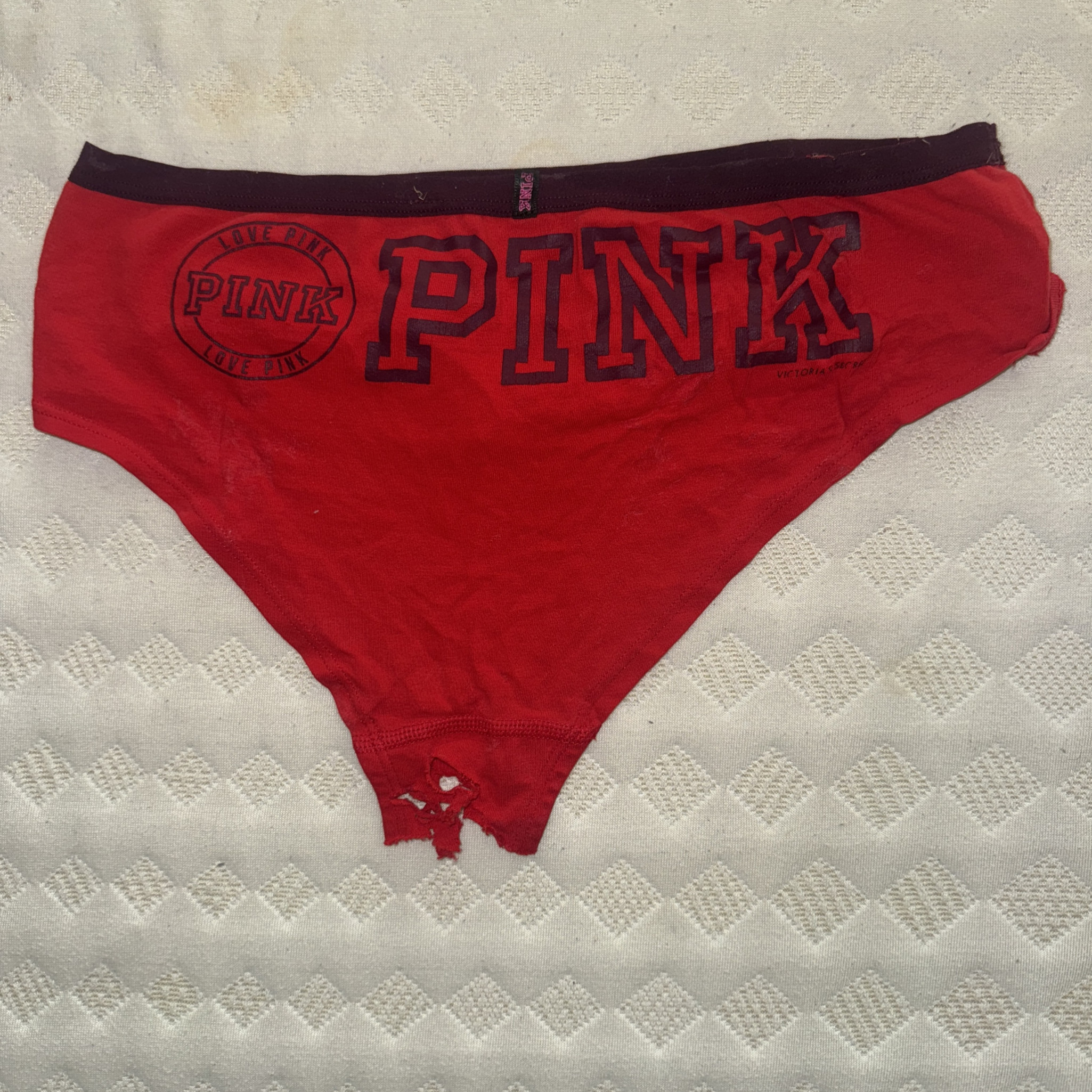 Used Torn Pink Panties Free Shipping US Only