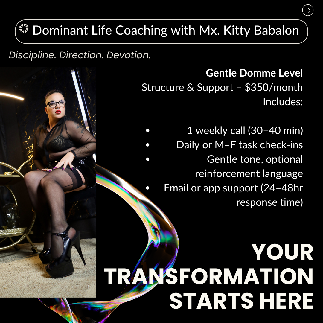 One Month Level 1 Dominant Life Coaching