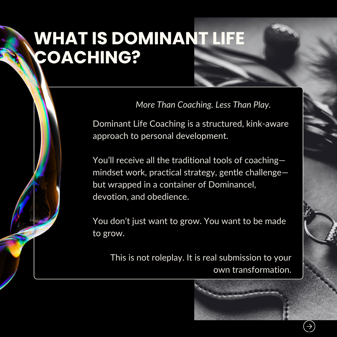 One Month Level 1 Dominant Life Coaching