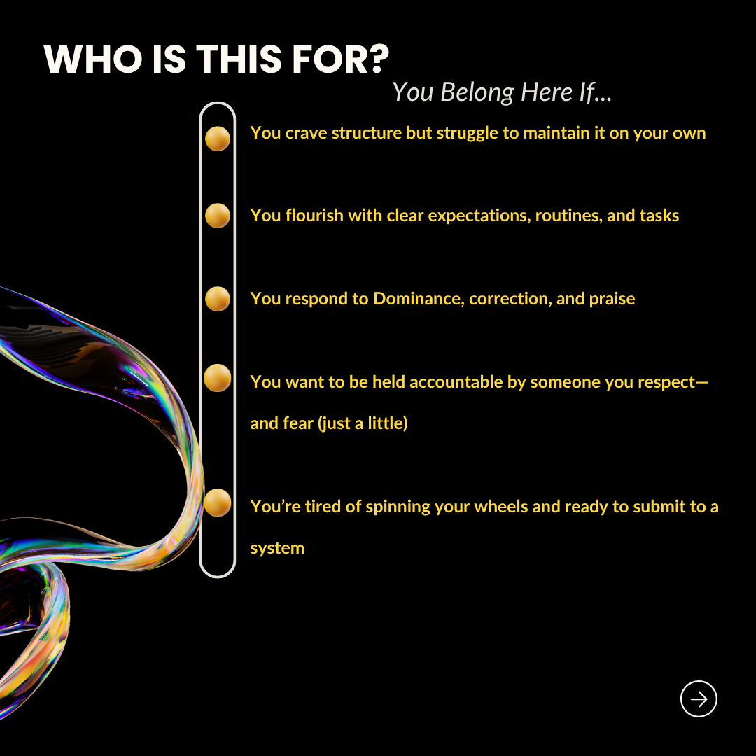 One Month Level 1 Dominant Life Coaching