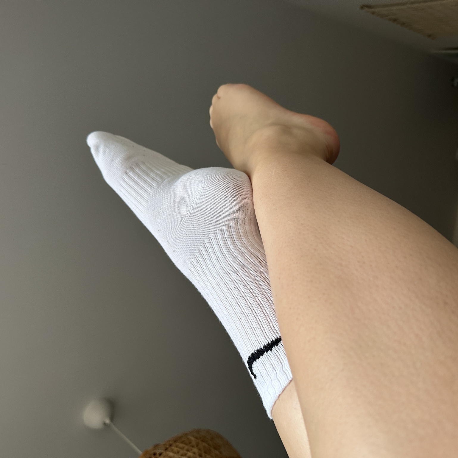 Sweaty White Nike Socks