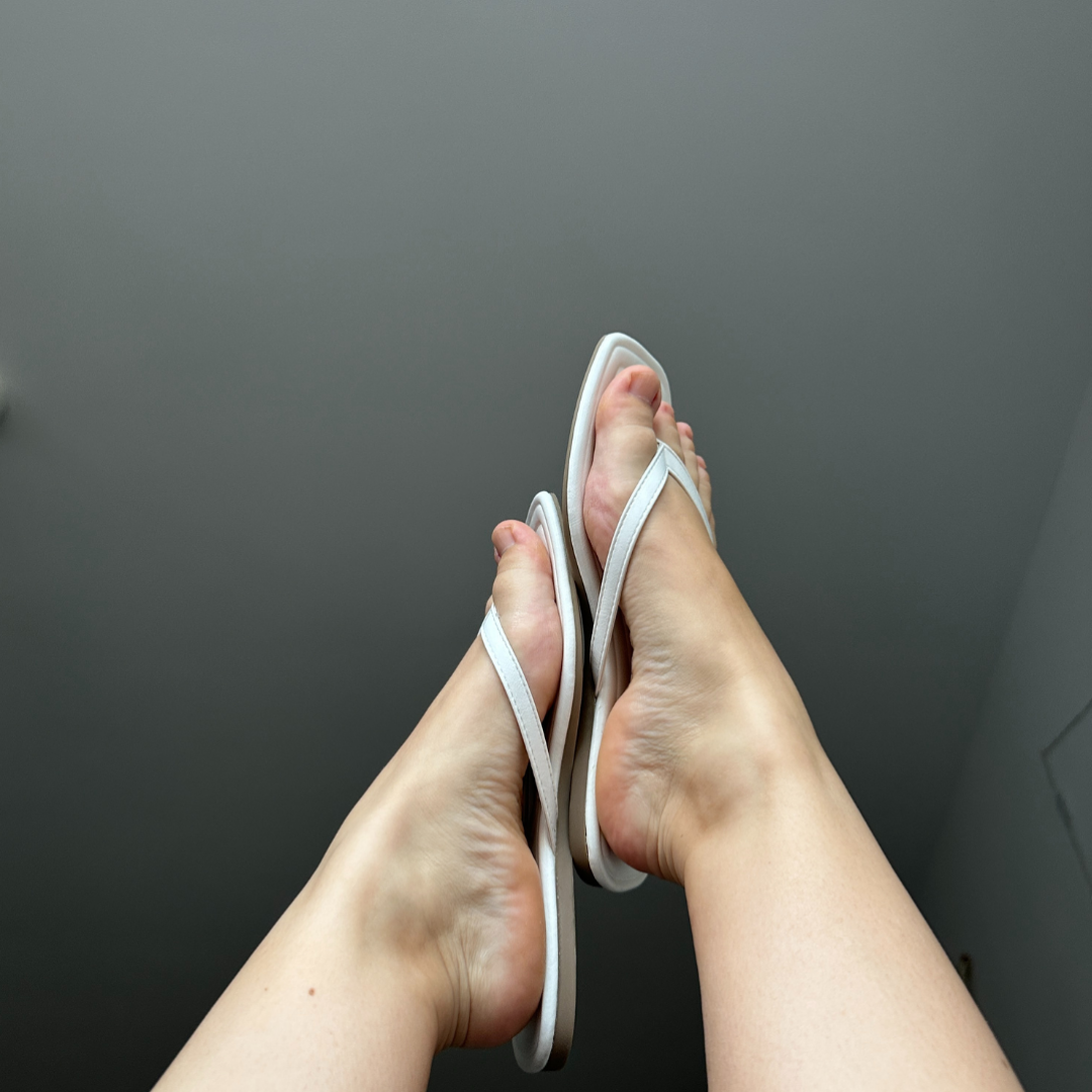 White Flipflops