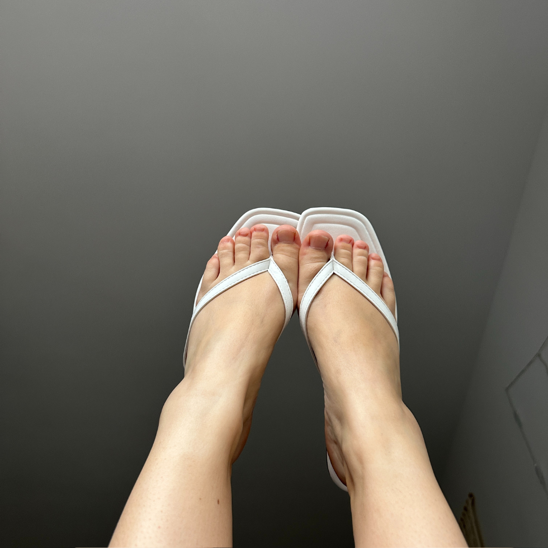 White Flipflops
