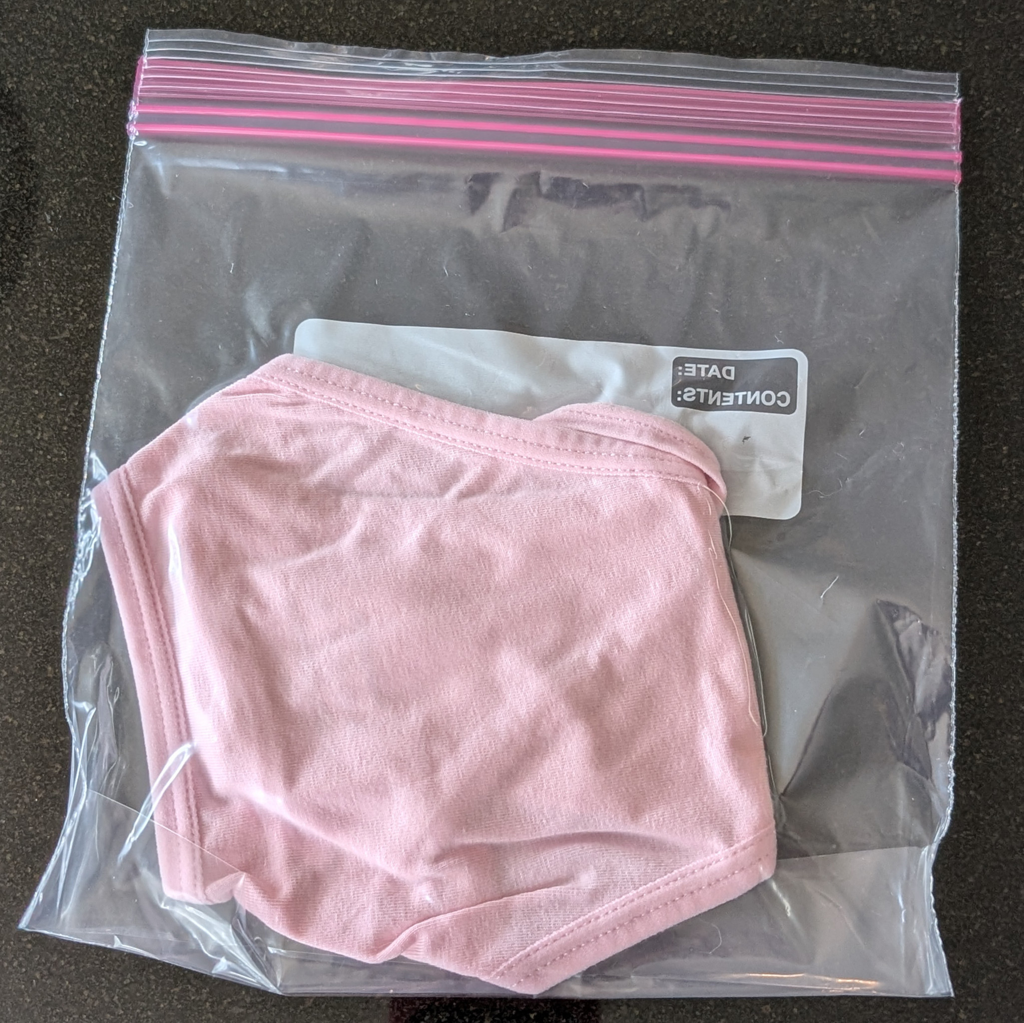 Pink Cotton Thong