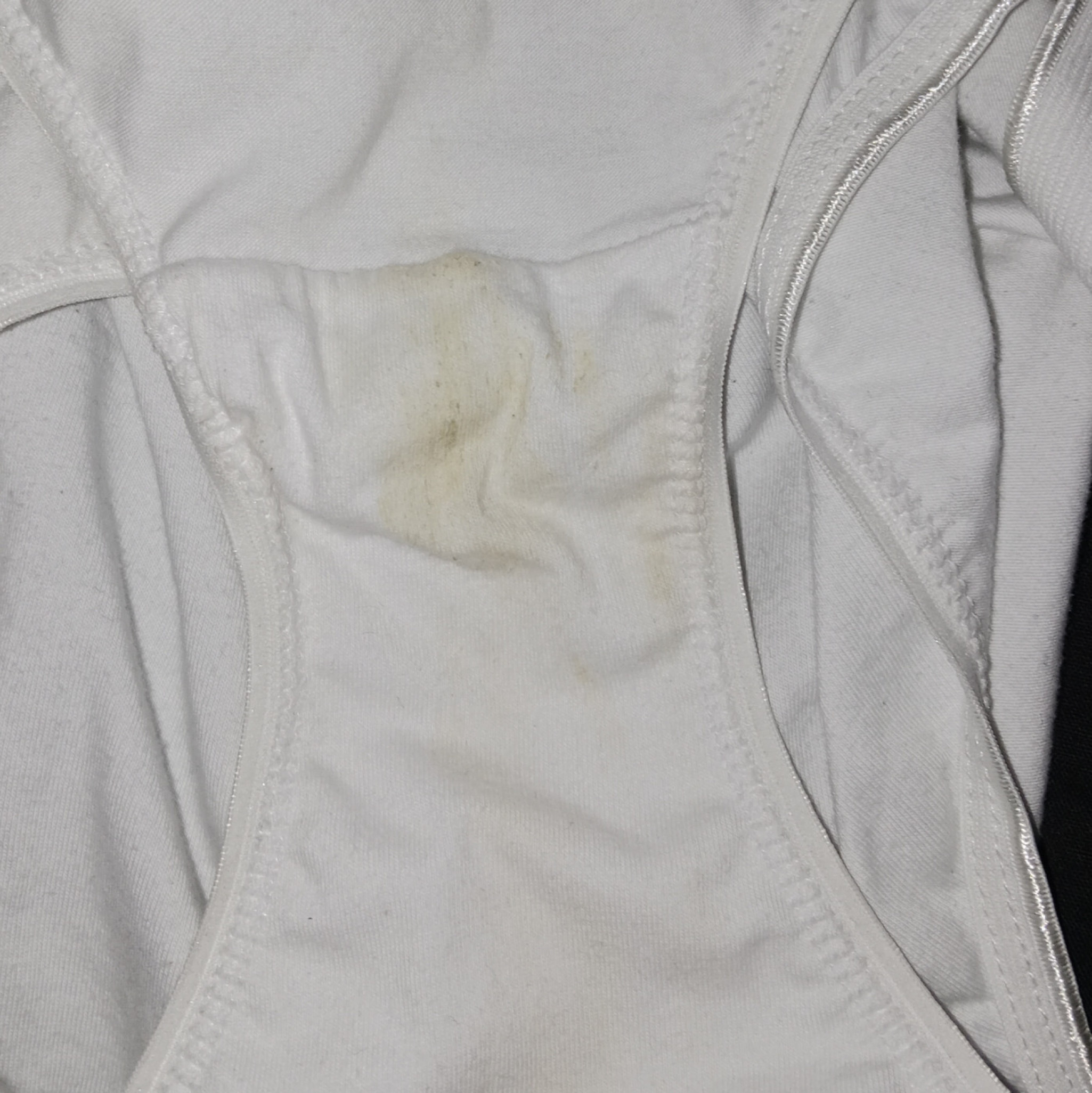 1 day worn white panty