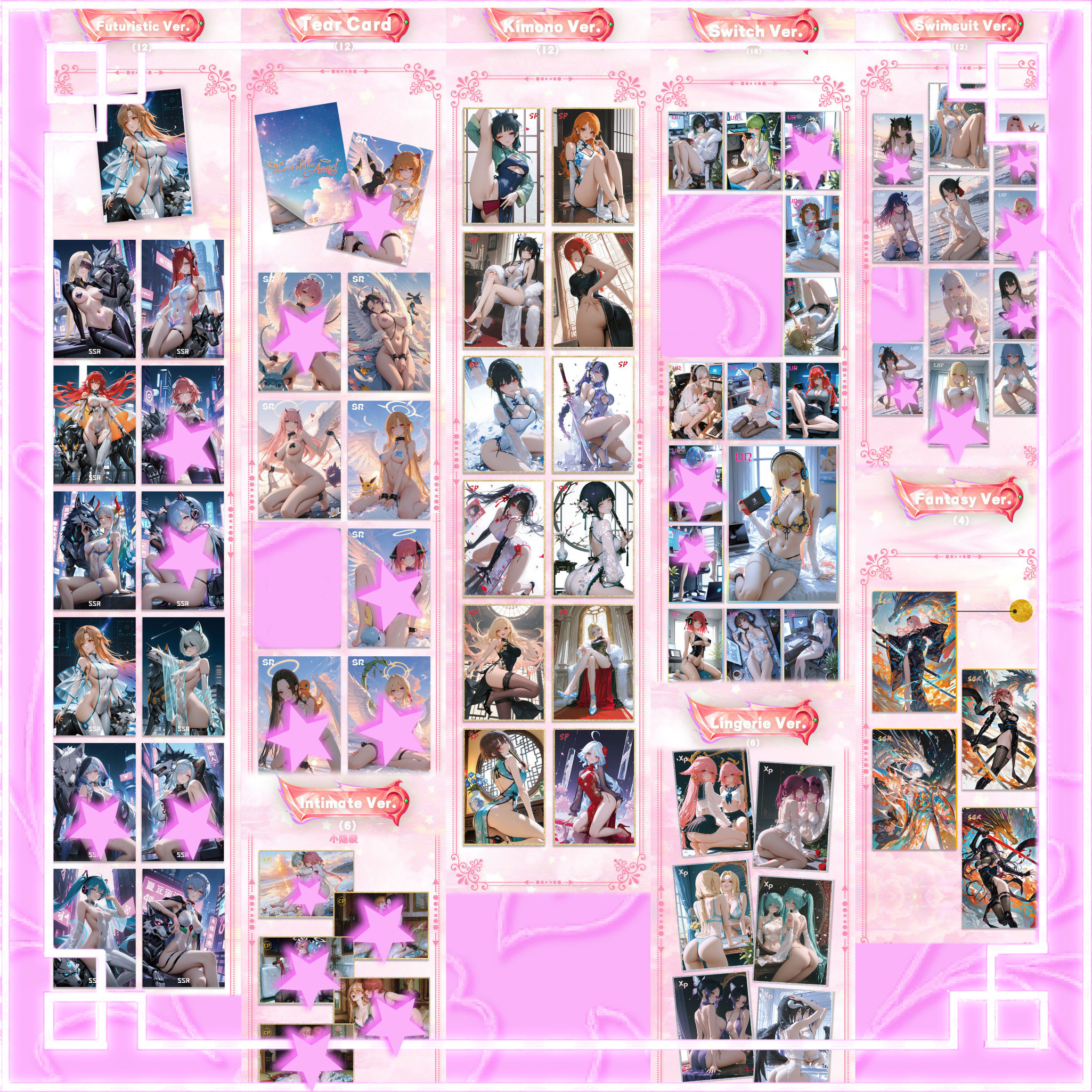 Love of the Angel A5 Anime Collector Cards