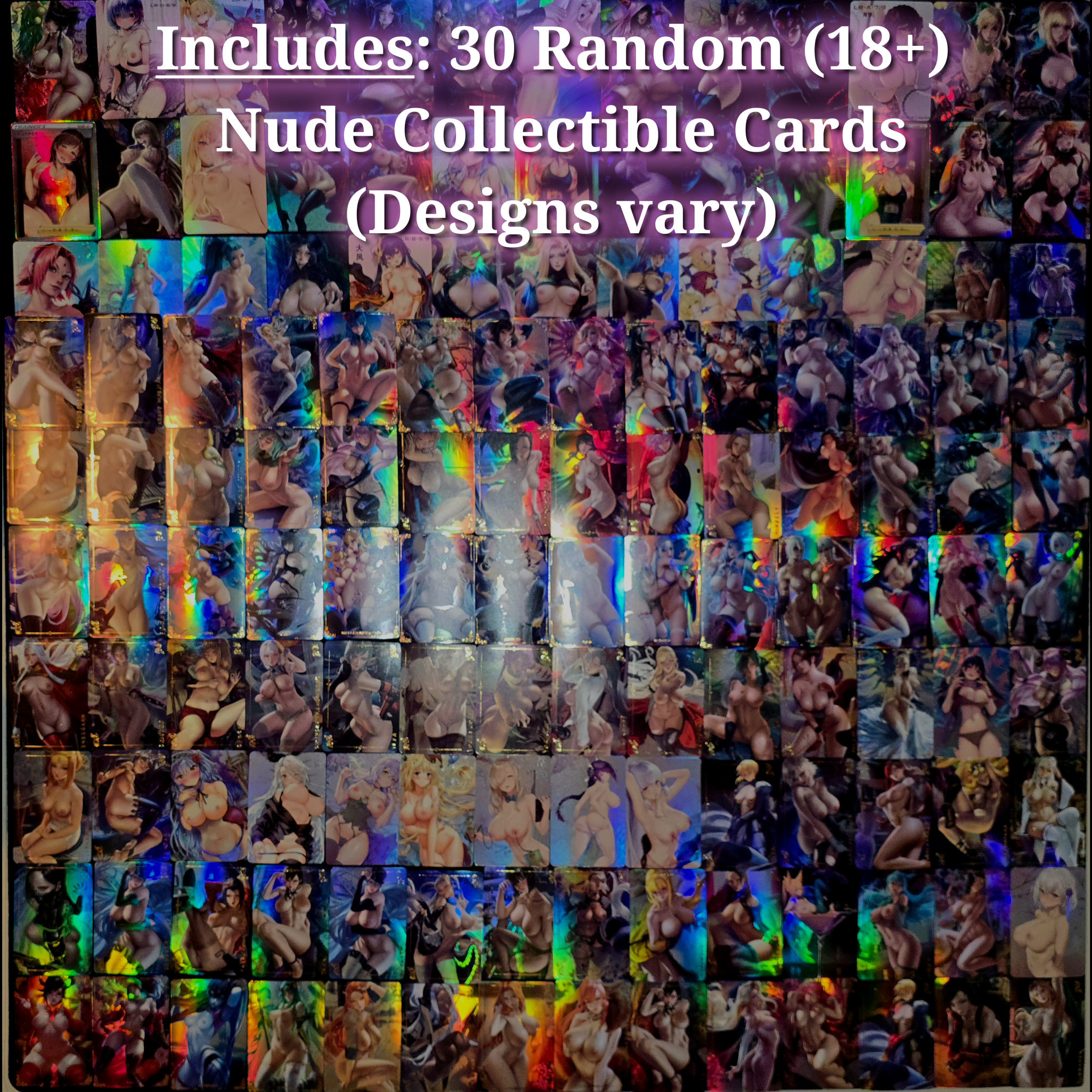 30 Random Nude TCG Collectible Cards: NODRULE LLC Curated