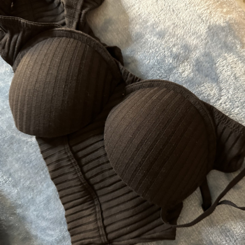 La Senza Black Bra and Panty Set