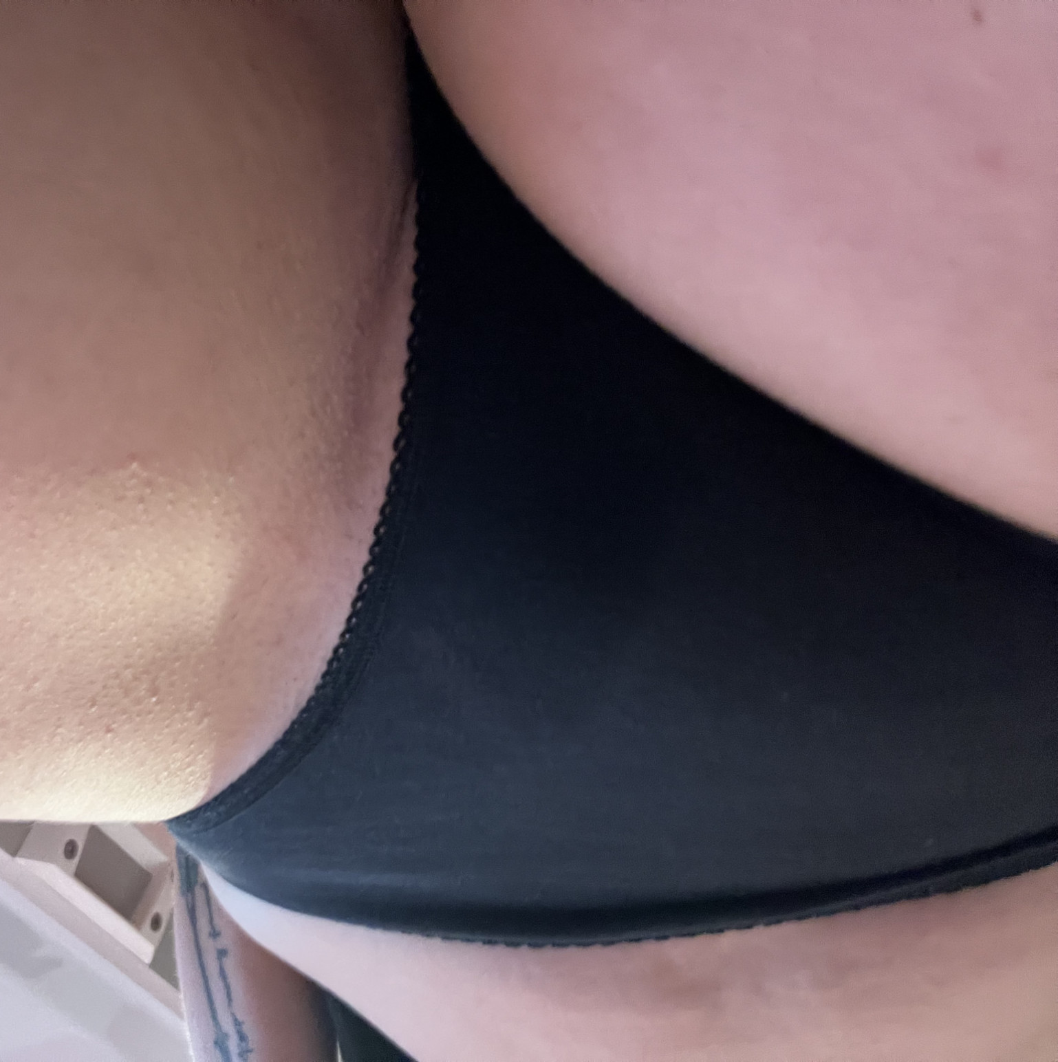 Black brief gym panties