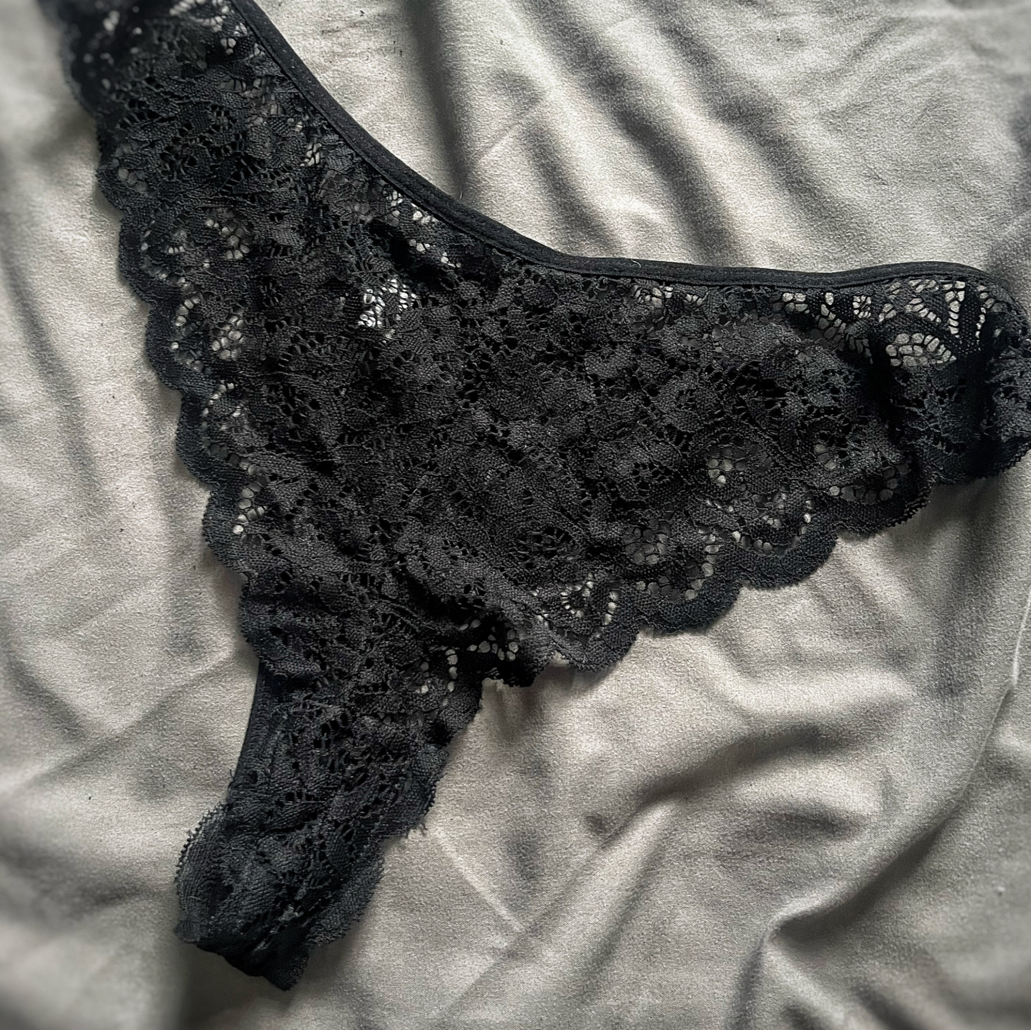 Sexy Black Lace Thong