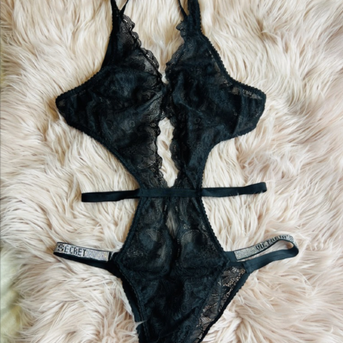 Used Black Victorias Secret Lingerie