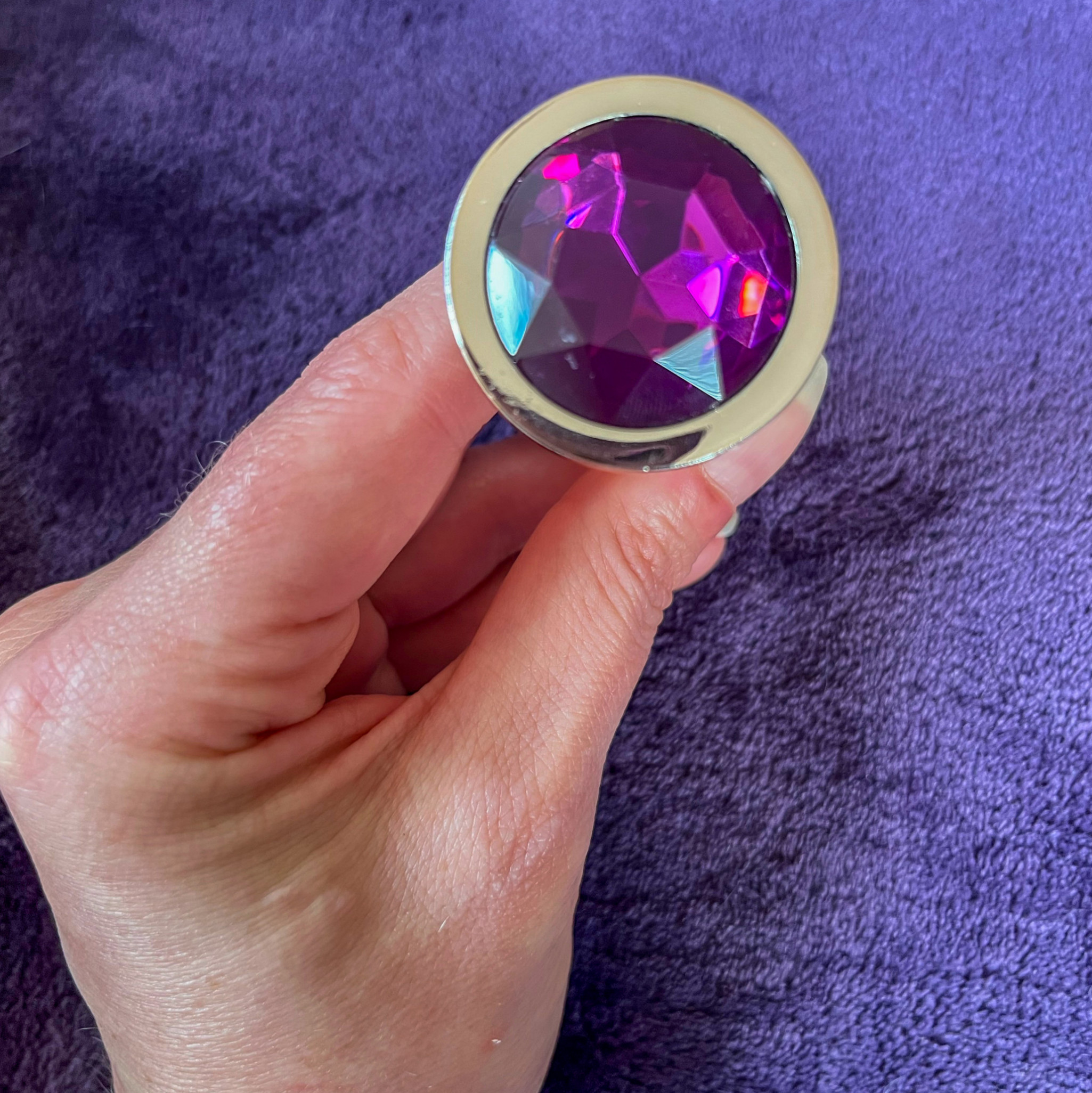 Lovehoney Purple Jeweled Anal Plug