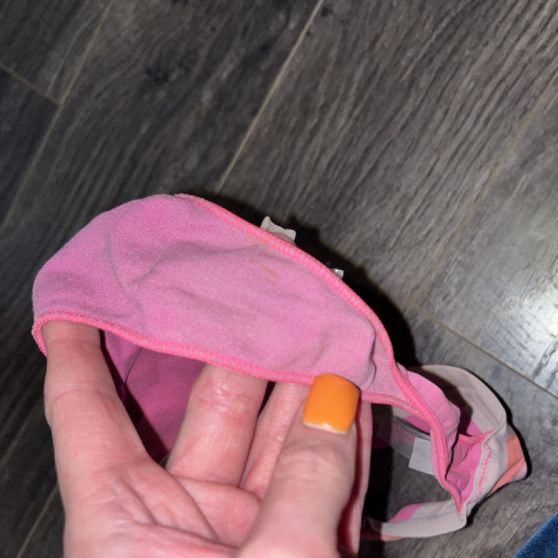 Pink worn panties
