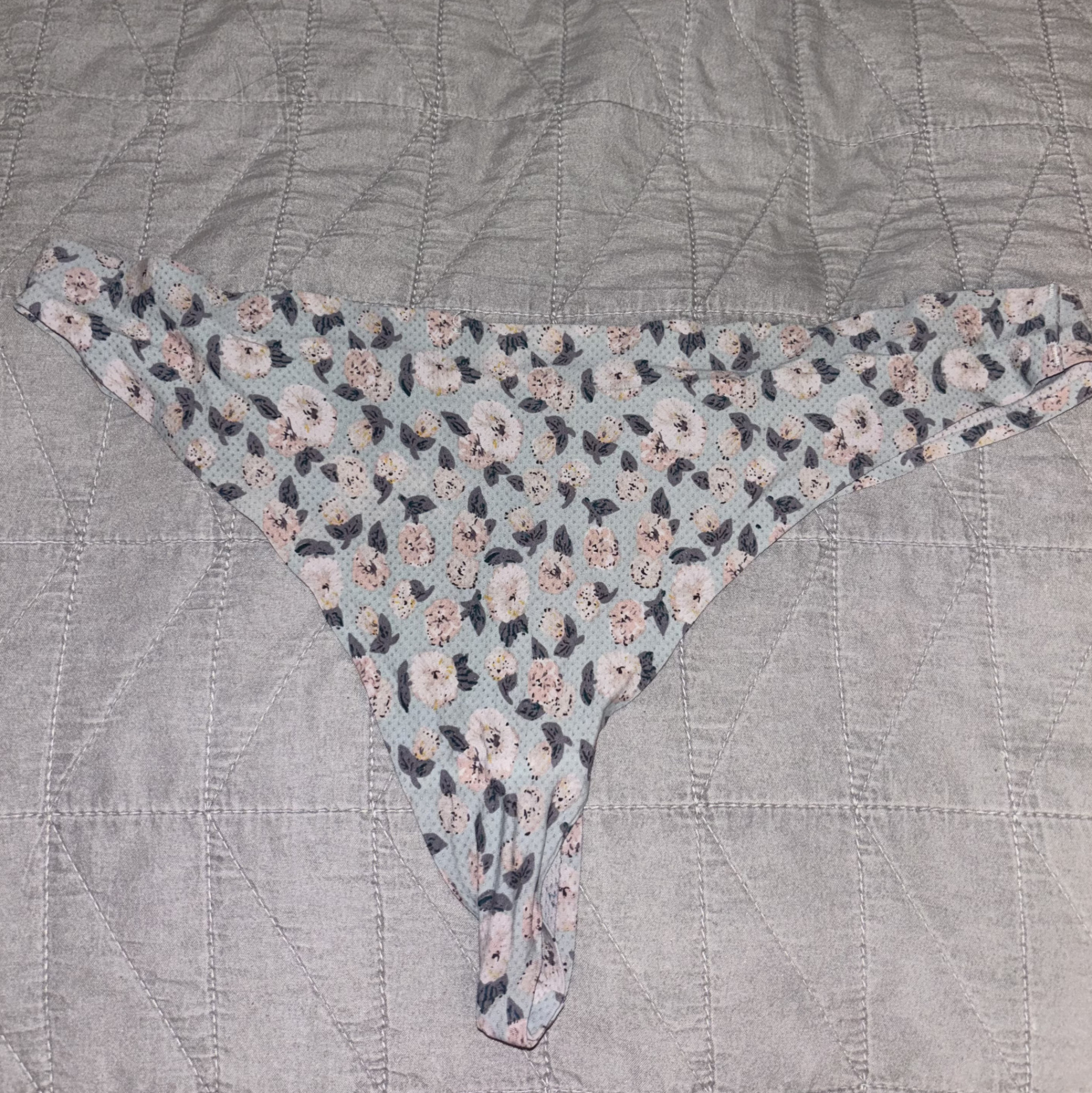 Pawg Emily blue flower panties