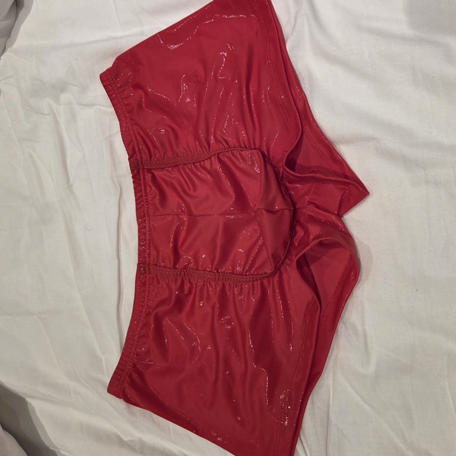 Mens wet look boxers