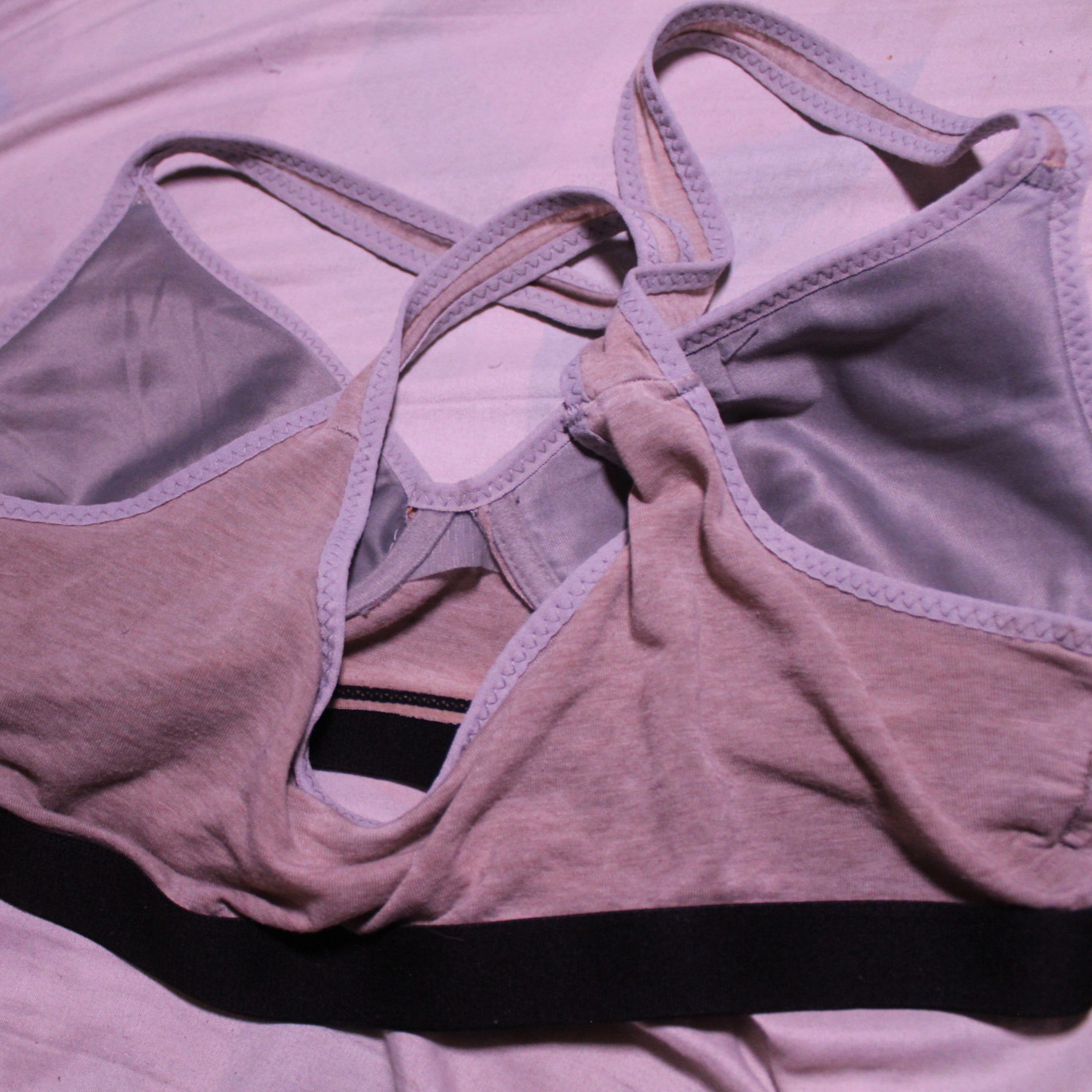 7 Year Old Soft Grey Sports Bra