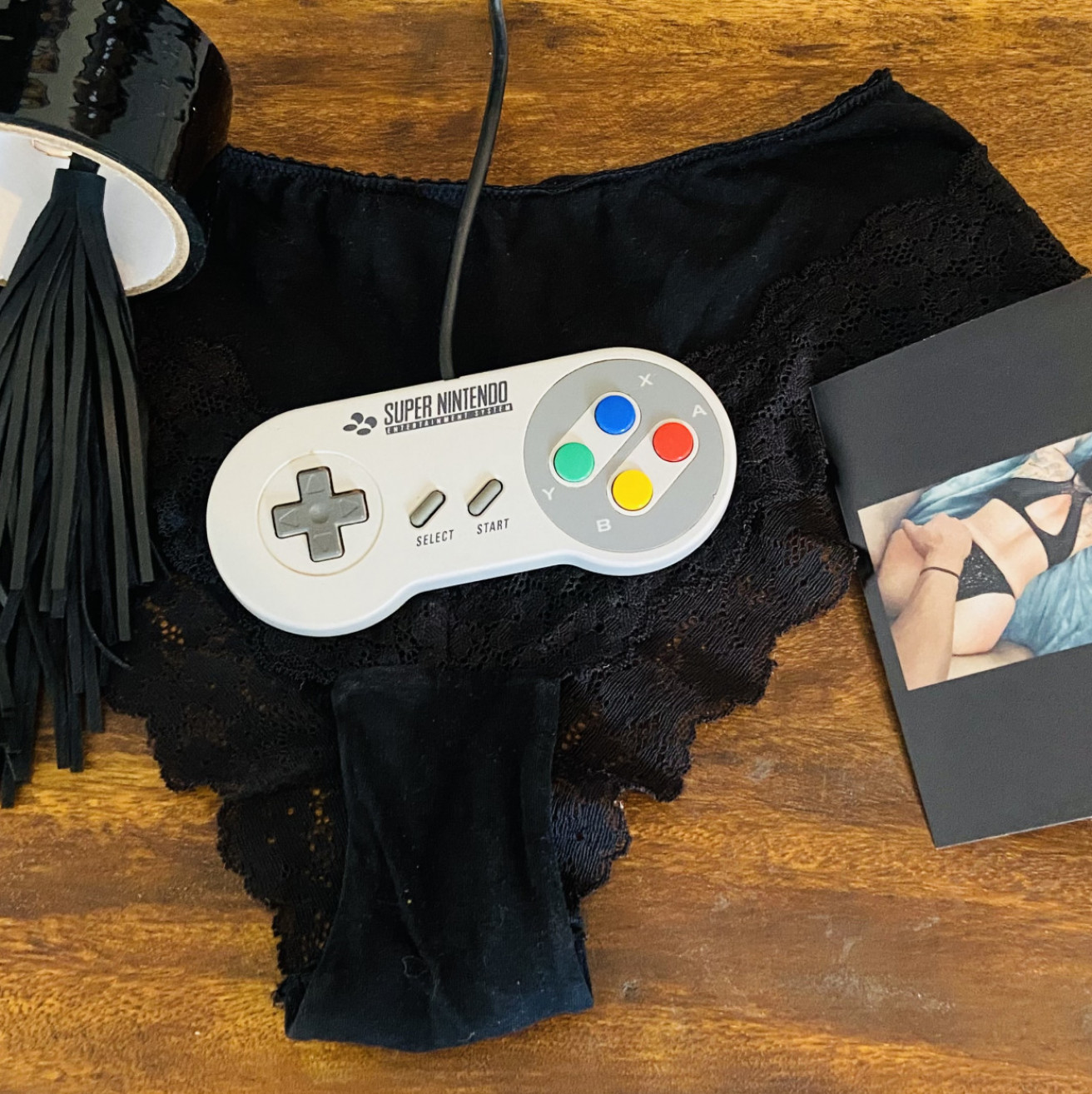 Nintendo Controller and Panties